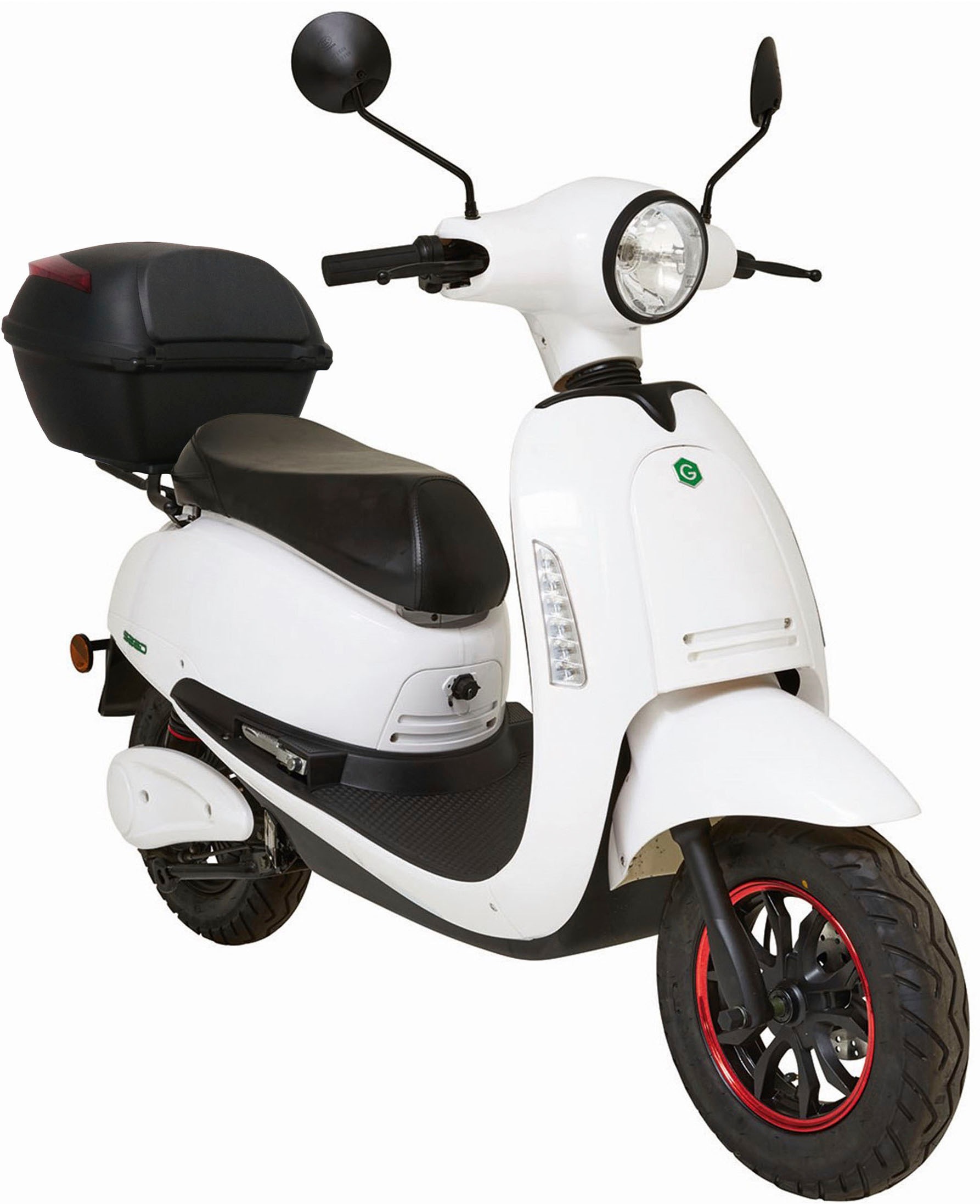 GreenStreet E-Motorroller »SEED Plus«, inkl. 2 Akkus und Topcase | BAUR
