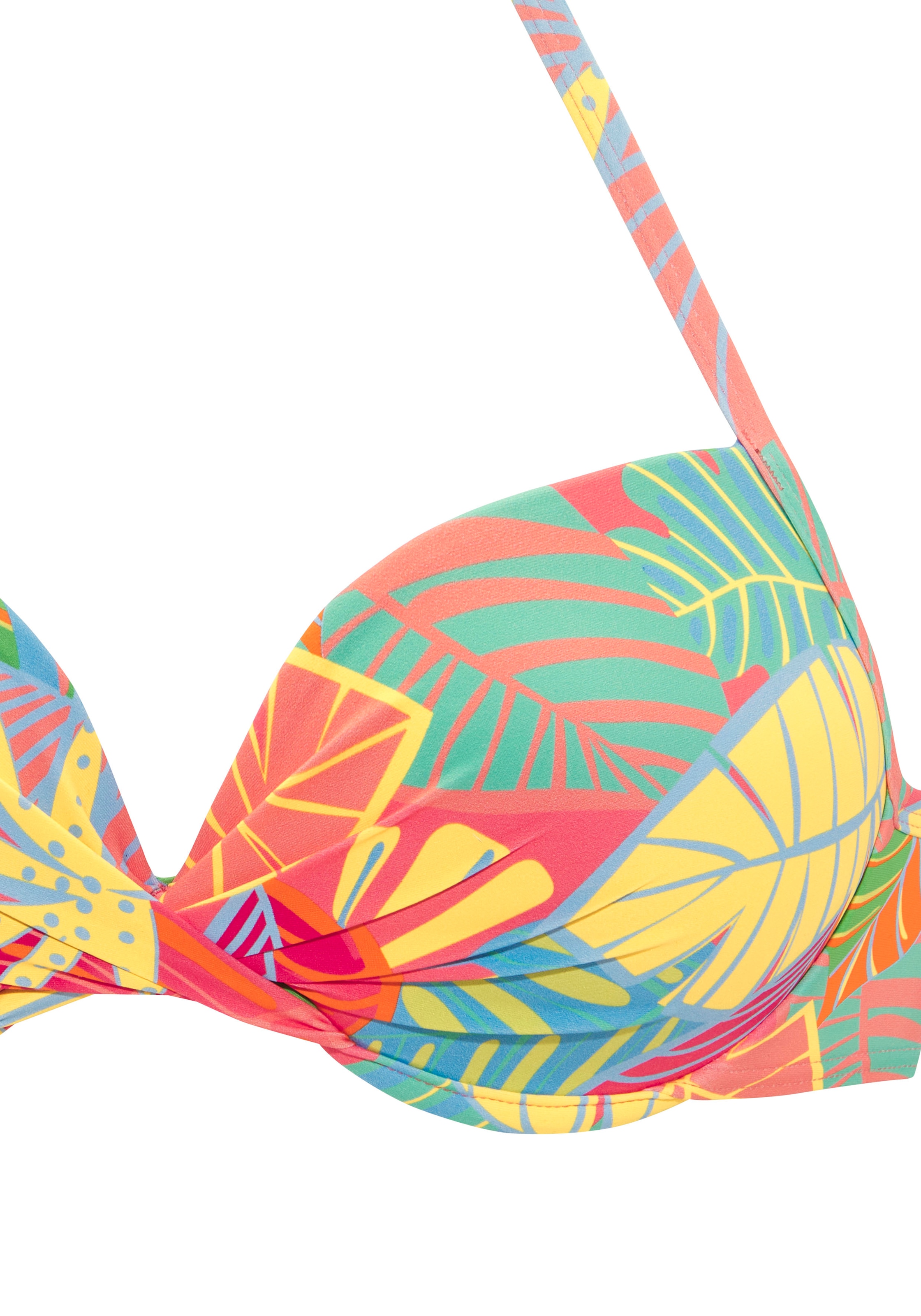 s.Oliver Push-Up-Bikini-Top »Yana«, mit stylischem Blätterdruck