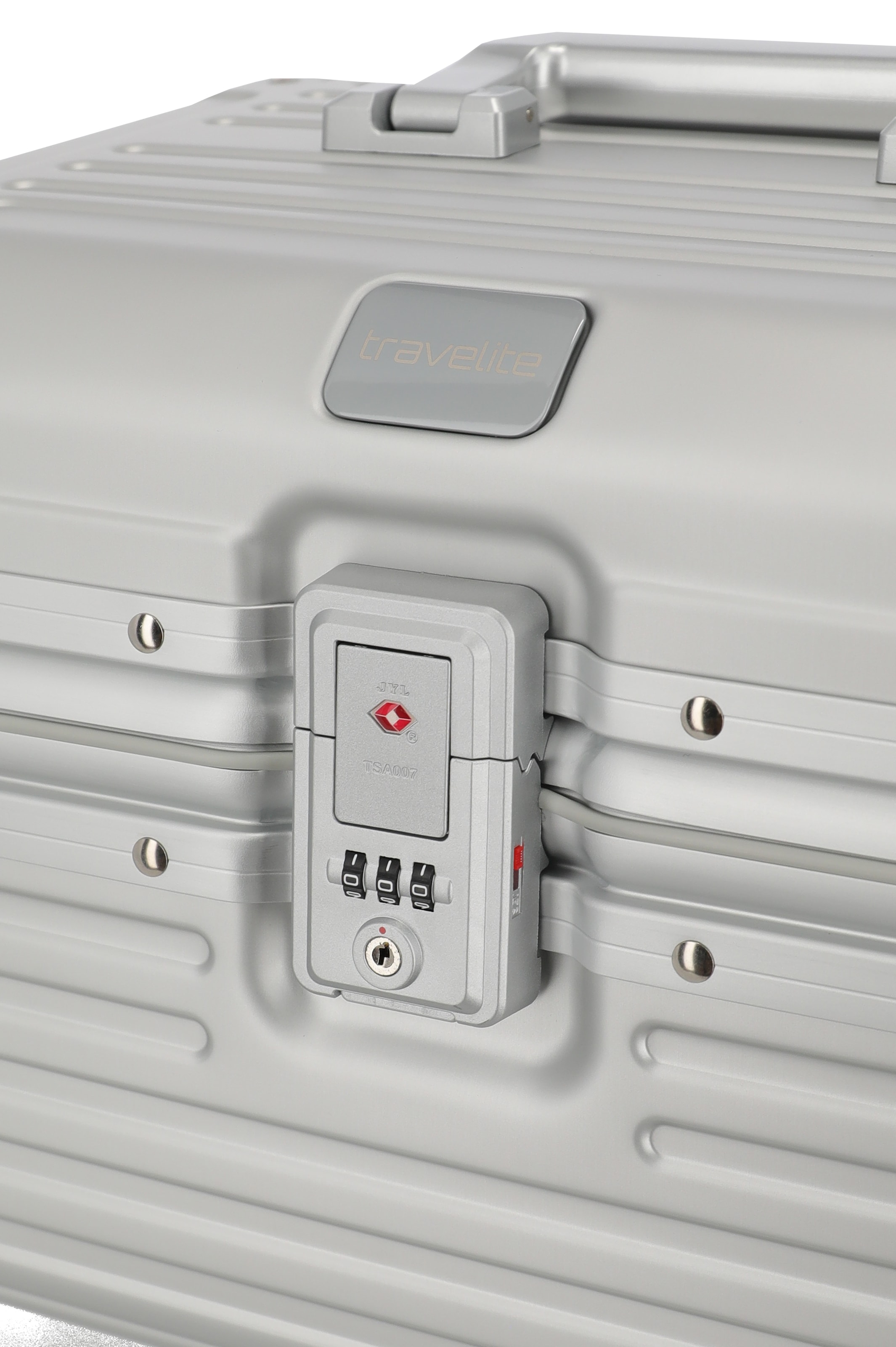 travelite Beautycase »NEXT Kosmetikkoffer Aluminium« Kosmetikkoffer mit herausnehmbarem Inlay und TSA-Schloss