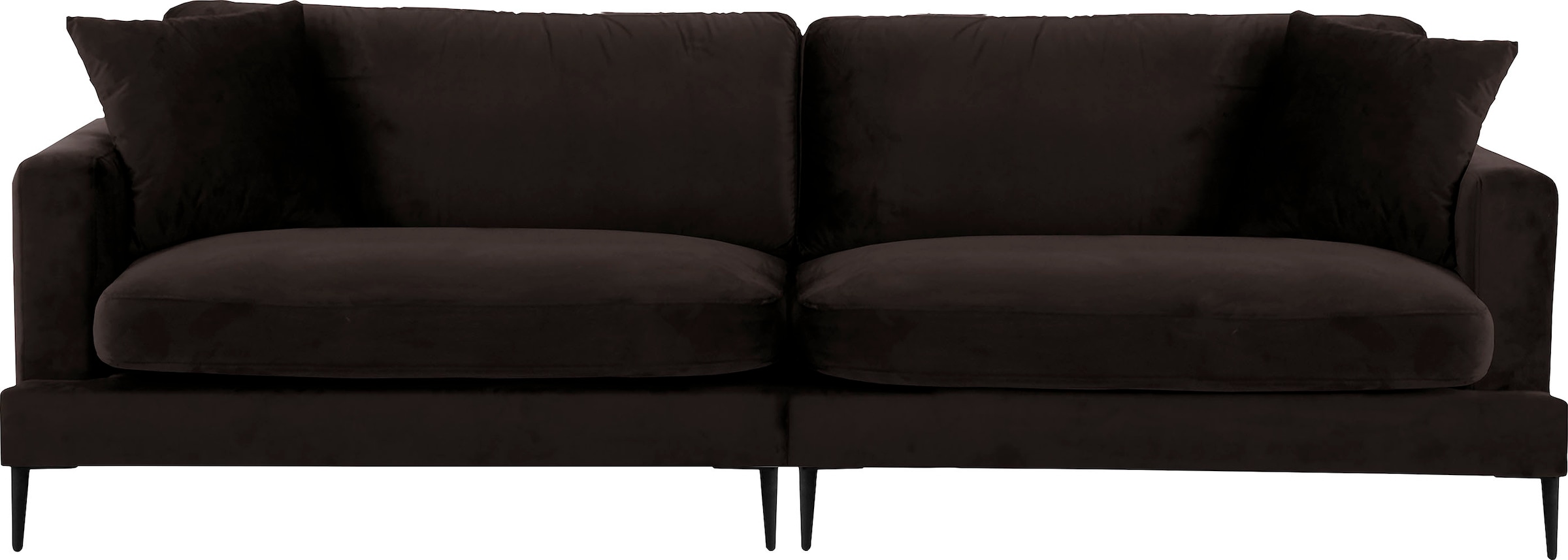 Leonique Big-Sofa »Cozy«, mit losen Kissen und Metallbeinen