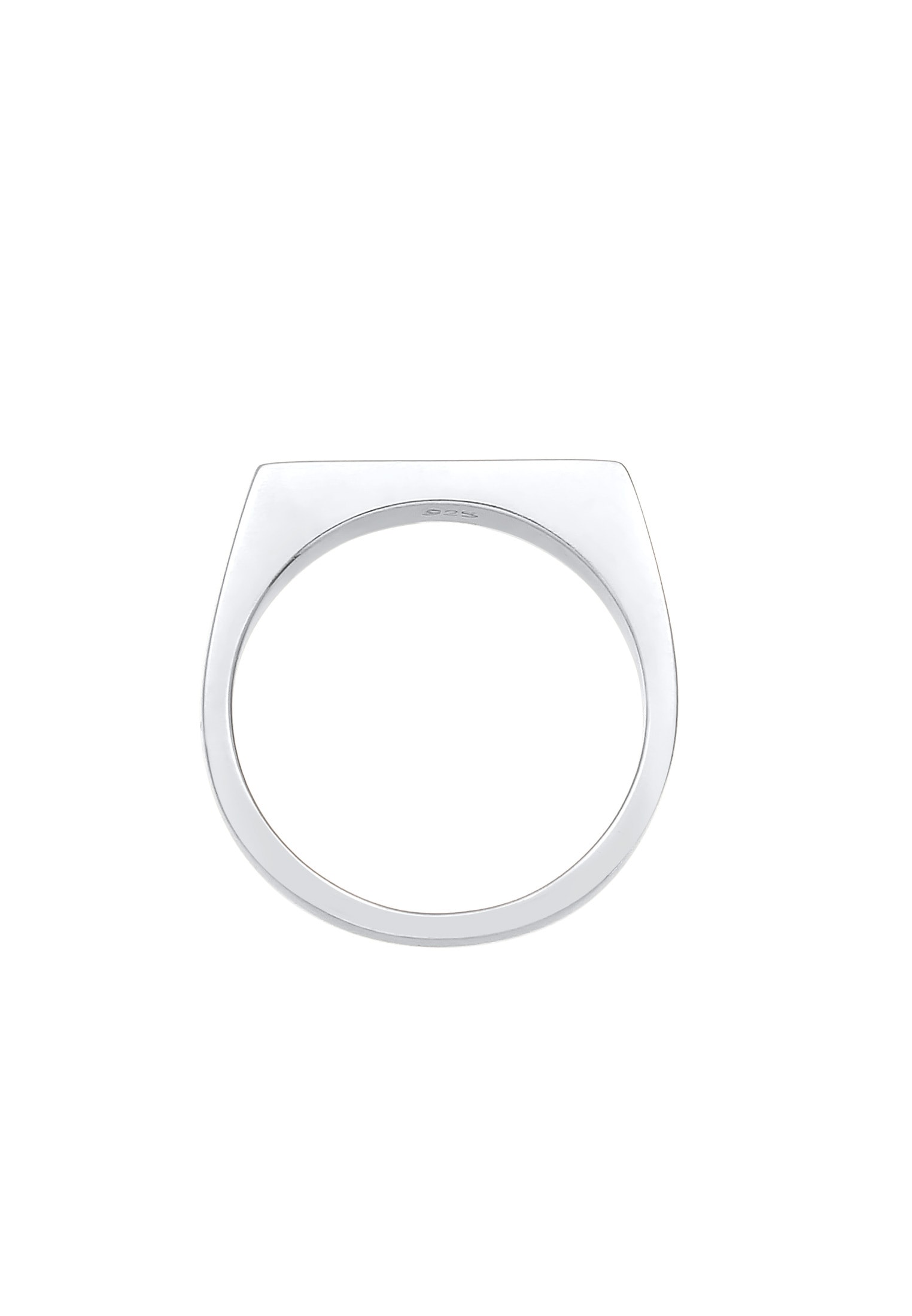 Elli Siegelring »Siegelring Rechteck Pinky Ring 925 Silber«