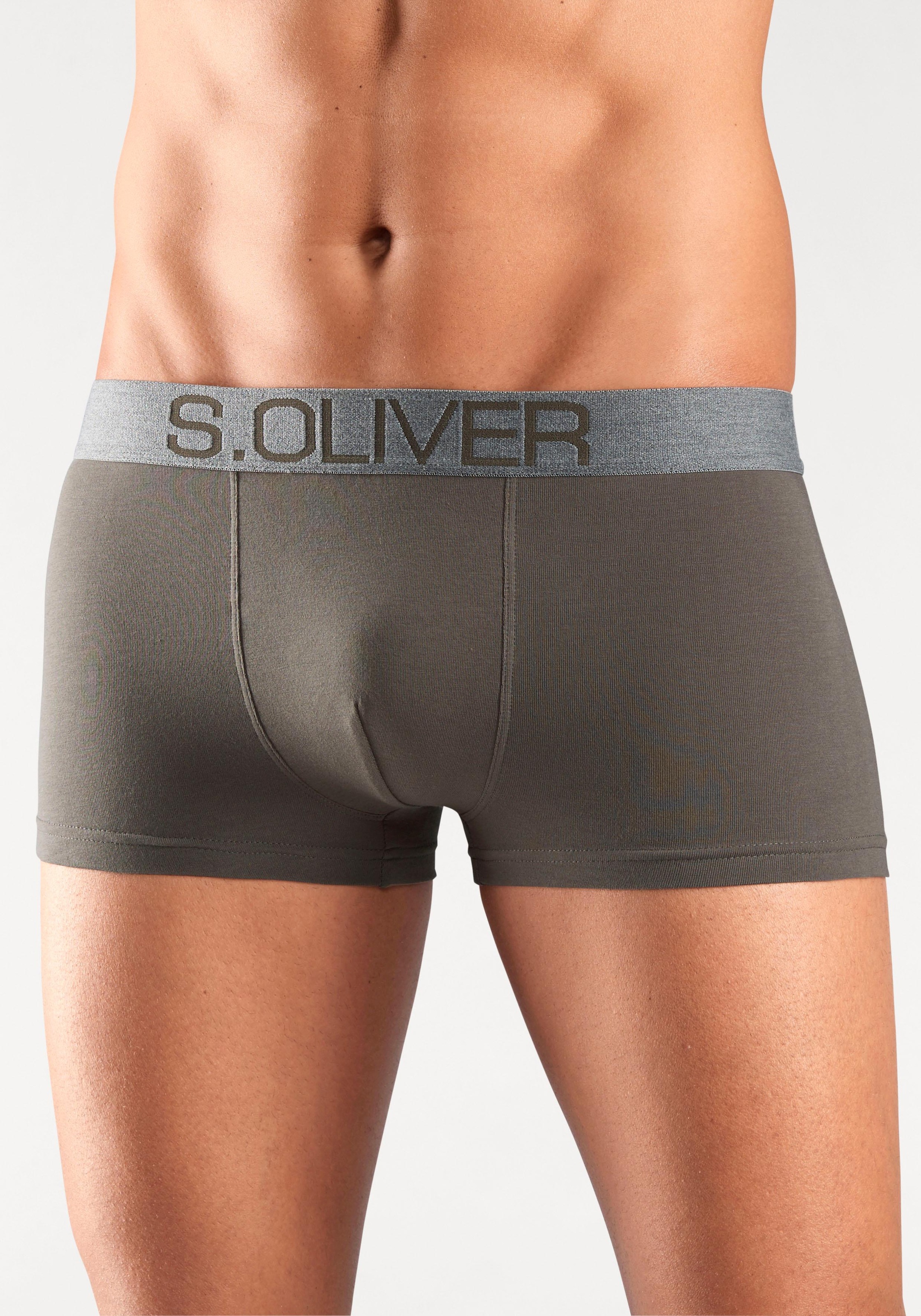 s.Oliver Hipster Packung, 4 Stk. knapp sitzende Boxershorts für Herren aus günstig online kaufen
