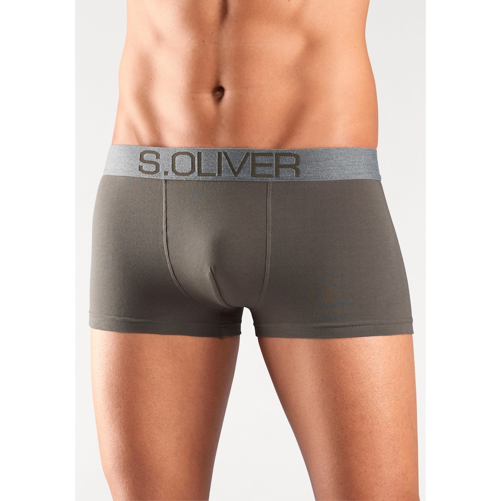 s.Oliver Boxershorts, (Packung, 4 St.)