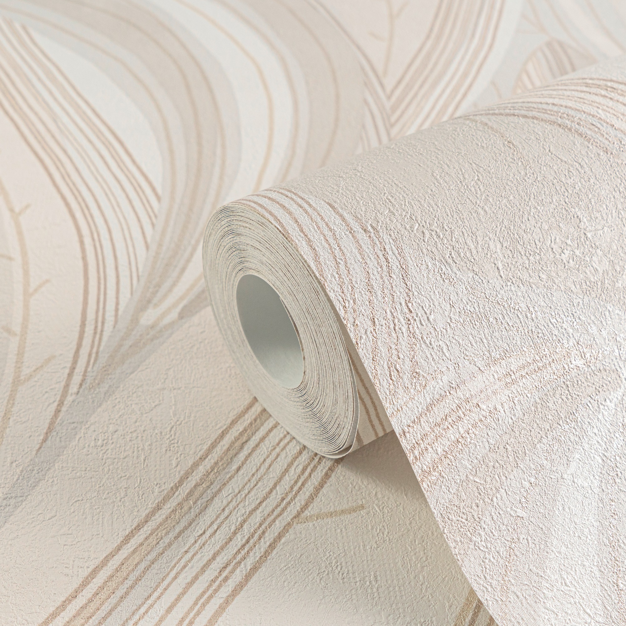 living walls Vliestapete »Dschungel-Tapete Türkis bunt strukturiert tropisch« botanisch strukturiert