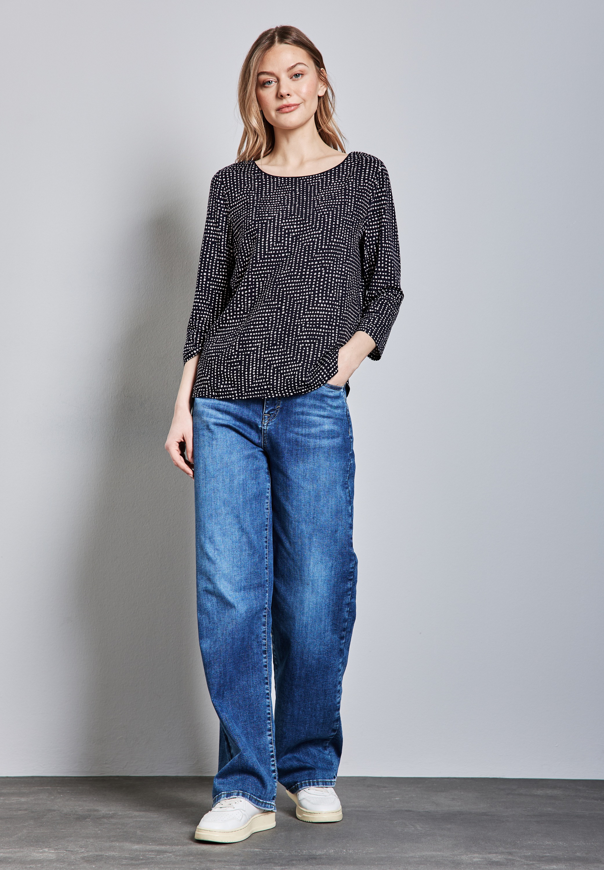 STREET ONE 3/4-Arm-Shirt, mit 3/4 Ärmeln