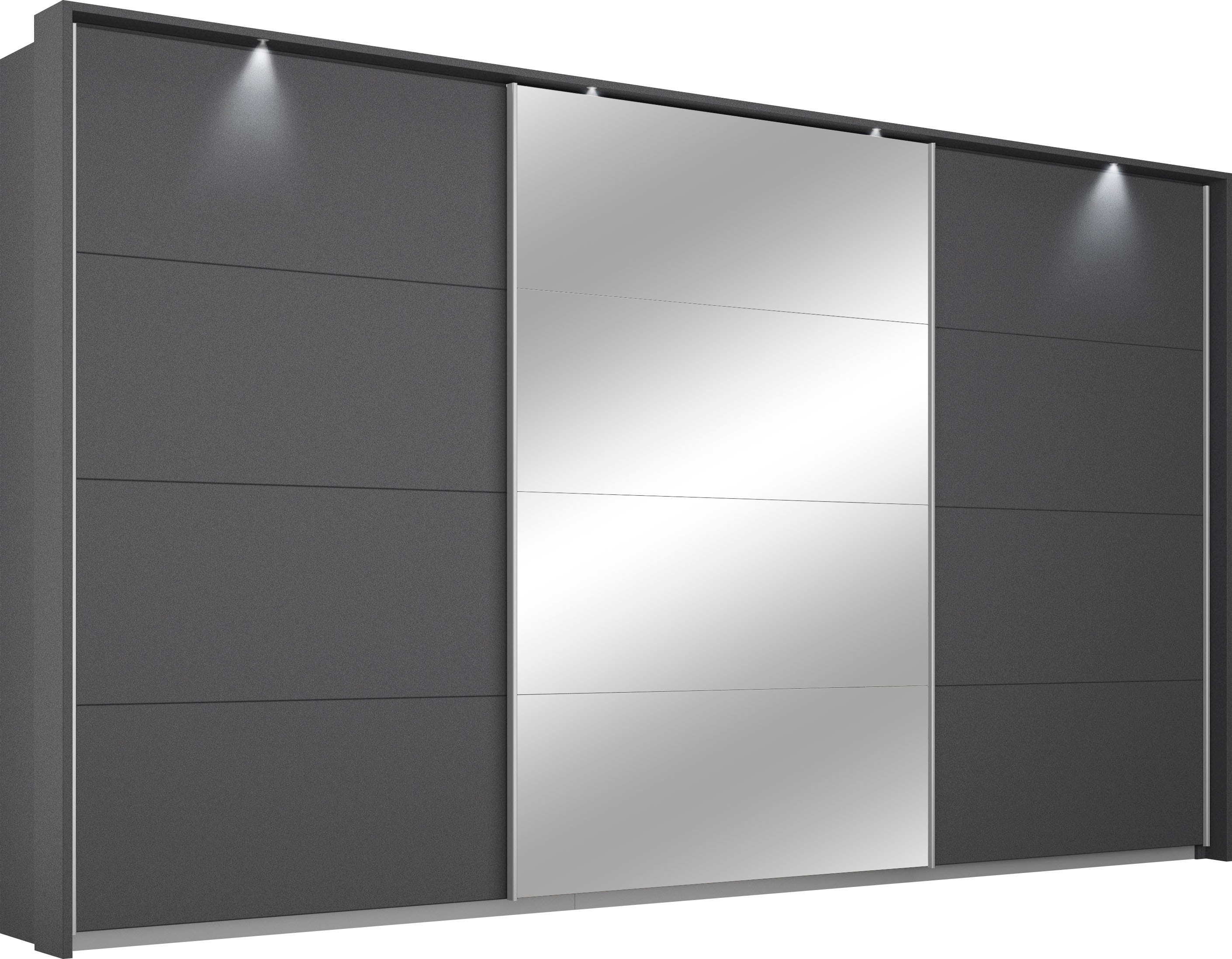 OTTO home 1100000002199 "Kleiderschrank Schrank Garderobe Wäscheschrank TOMA mit Passepartout" Breiten 211/278/323/368 cm, Höhen 214/233 cm inkl. Passepartout, inkl. Regaleinsatz sowie zusätzlichen Einlegeböden MADE IN GERMANY