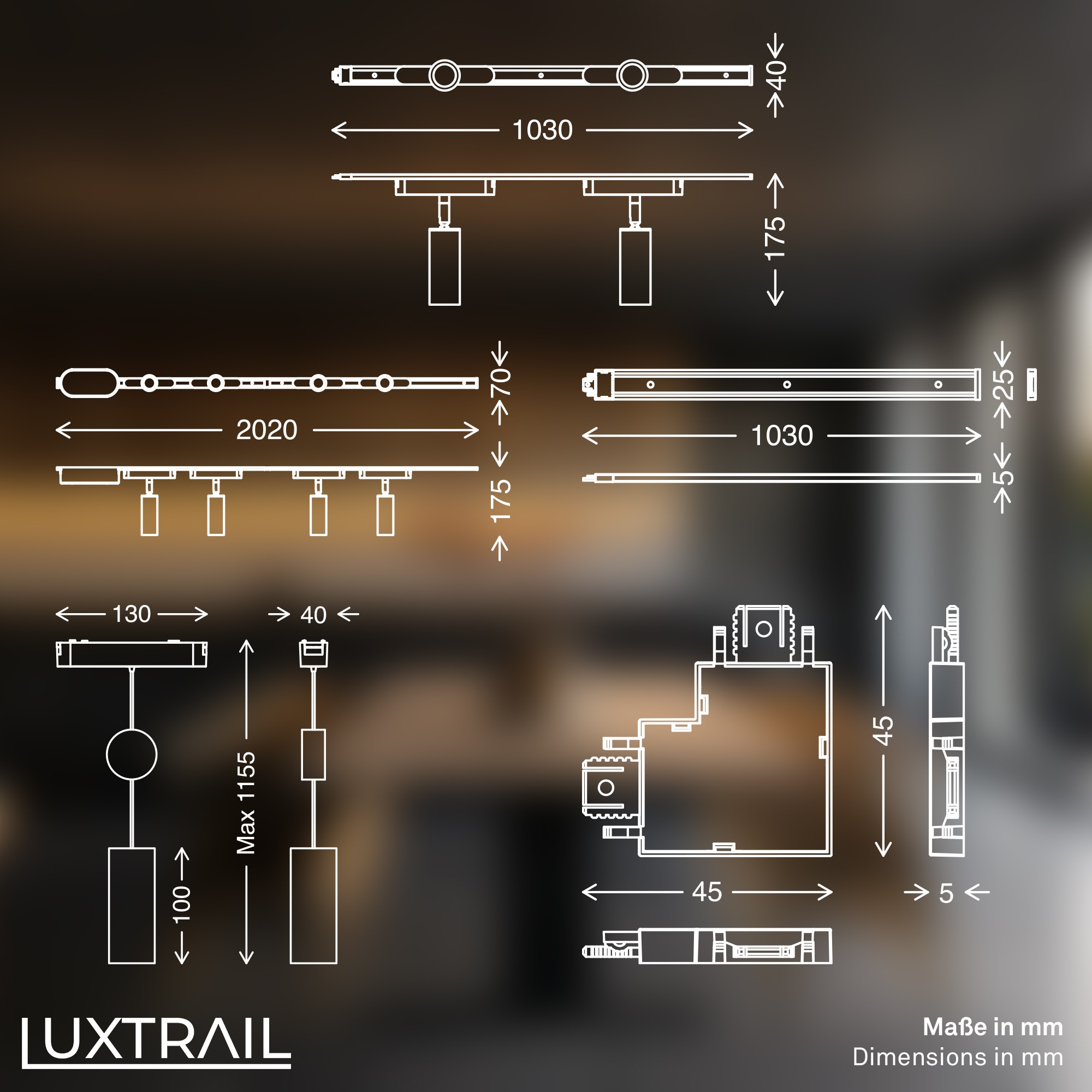 Briloner Leuchten LED Deckenleuchte »LUXTRAIL 8037086«