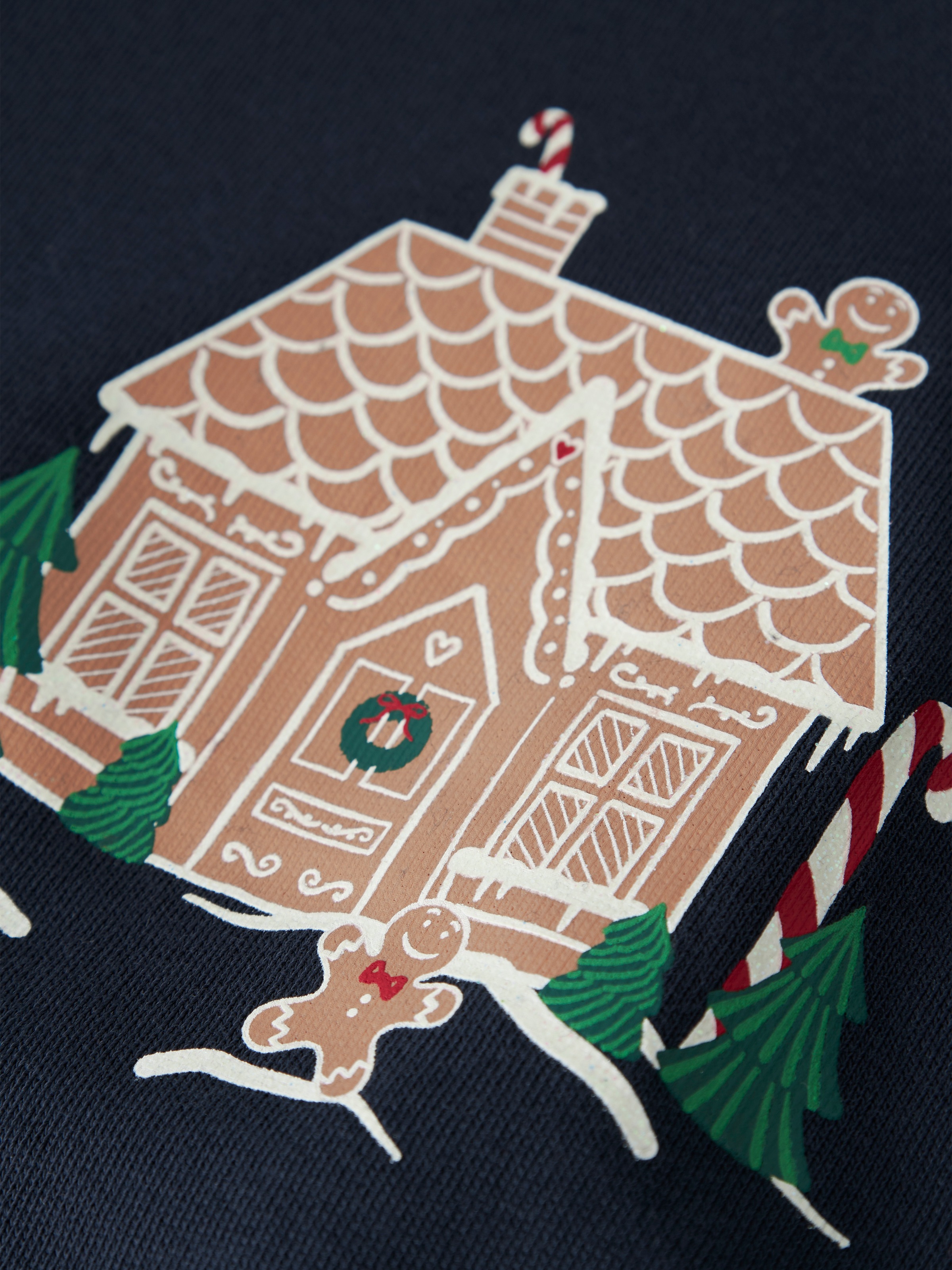 Thumbnail - Name It Sweatshirt "NMFVISMAS LS NREG SWEAT BRU"