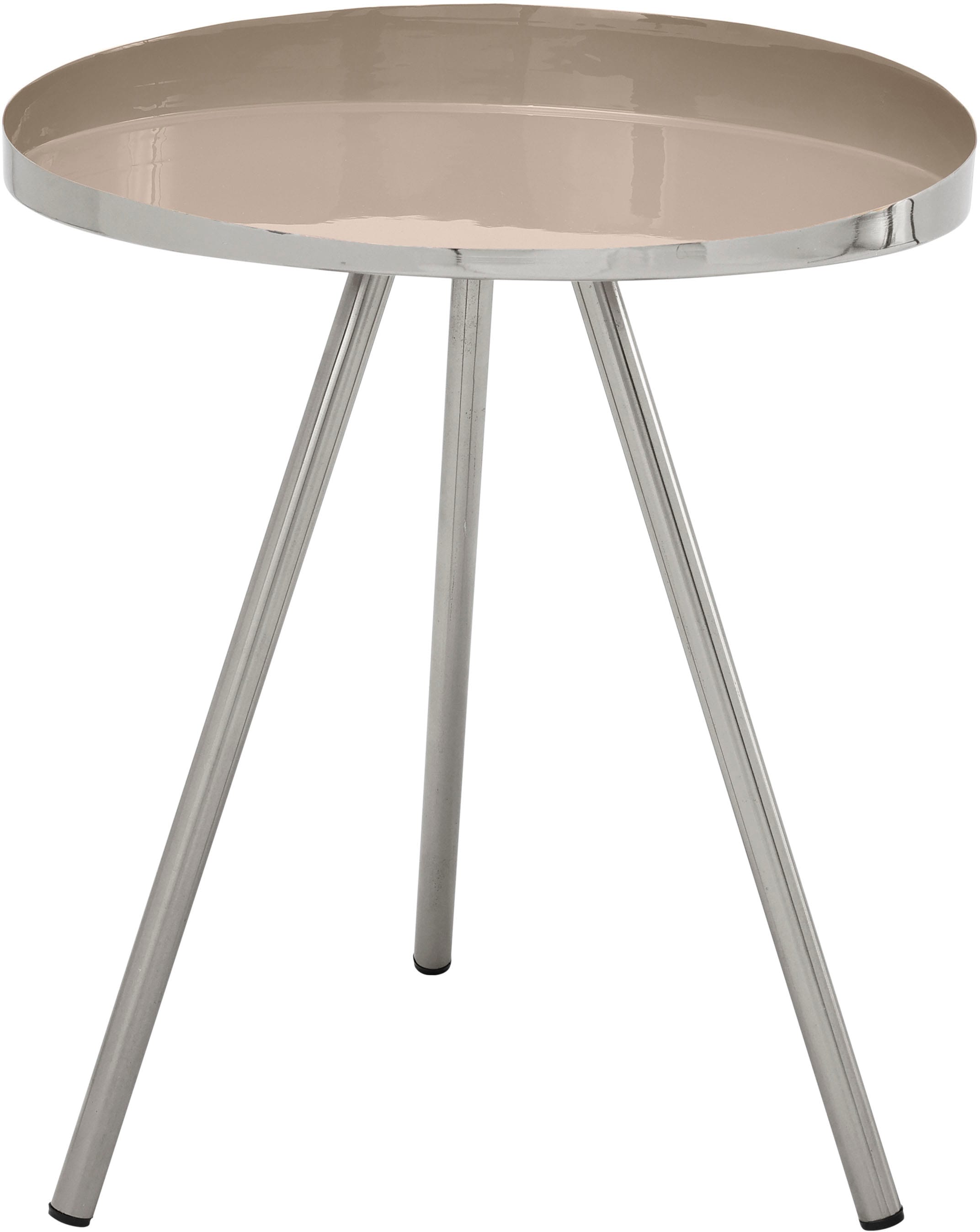Kayoom Beistelltisch »Morrison, runder Beistelltisch, edler Look«, (1 St.), Dekorativ, glanzvolle Lackierung, stilvolles Design