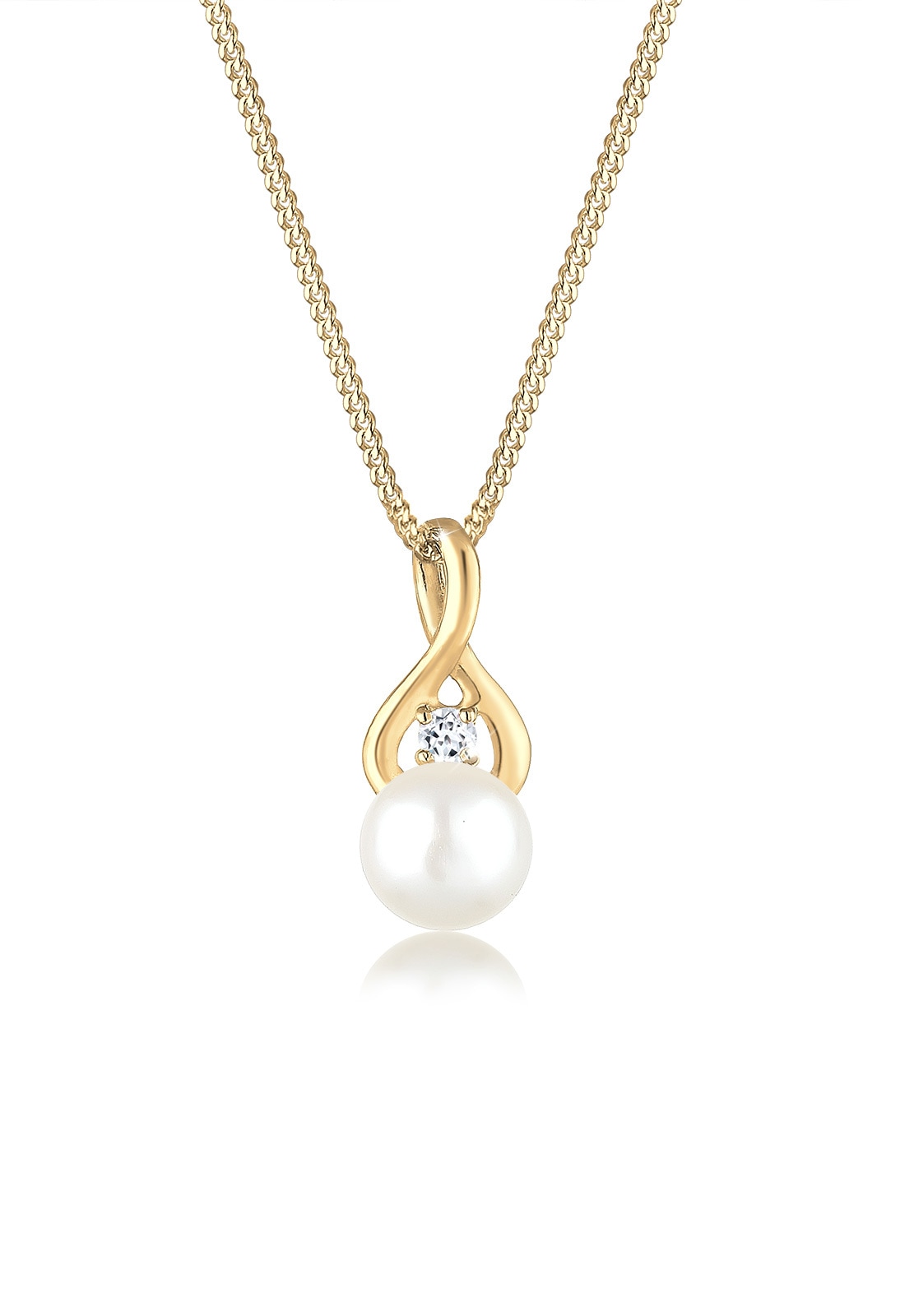 Perlenkette »Infinity Unendlichkeit Topas 585 Gelbgold«