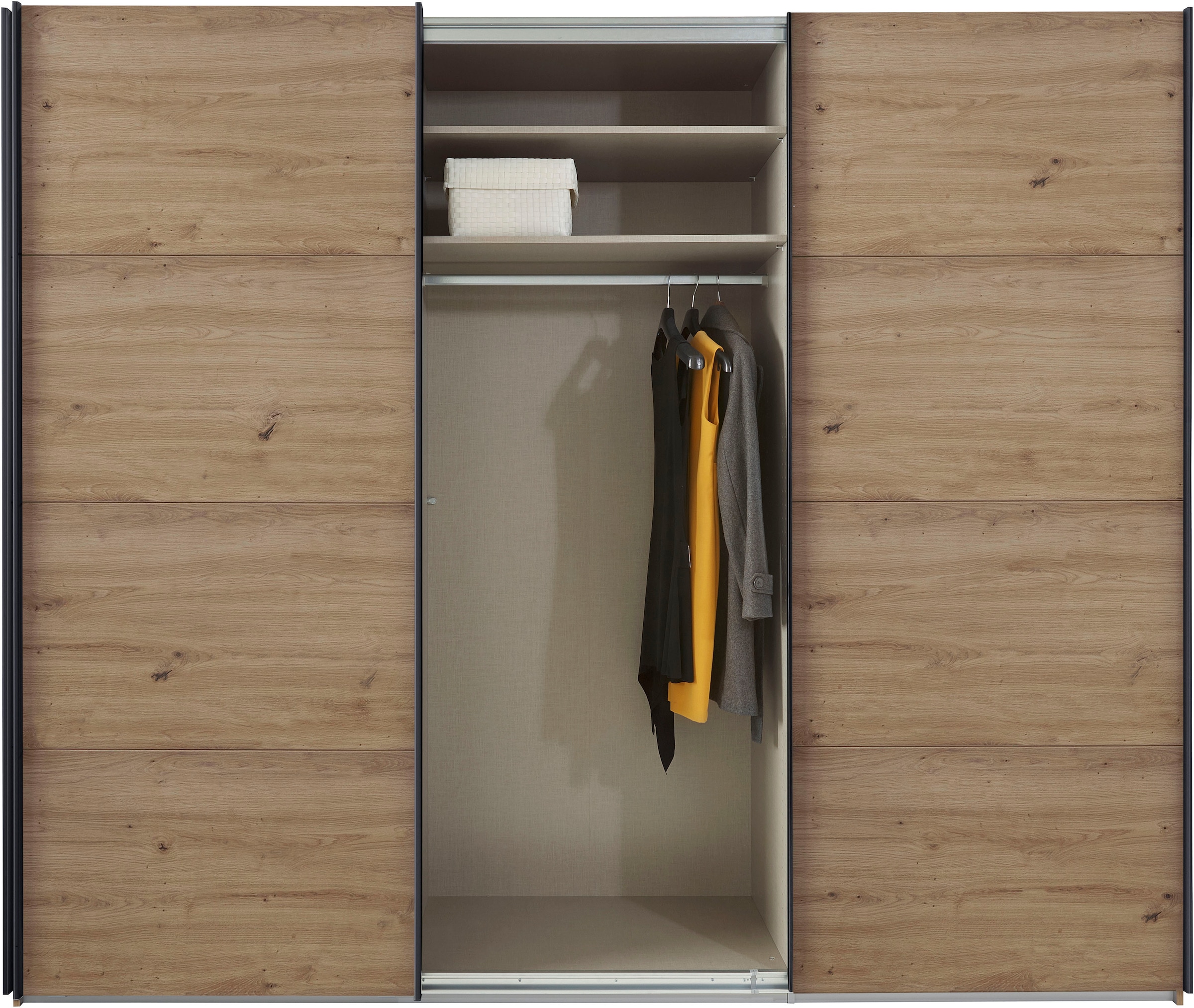 rauch Schwebetürenschrank »Kleiderschrank Schrank Garderobe TOPSELLER OTELI inkl. Inneneinteilung«, mit 3 Innenschubladen sowie zusätzlichen Einlegeböden MADE IN GERMANY