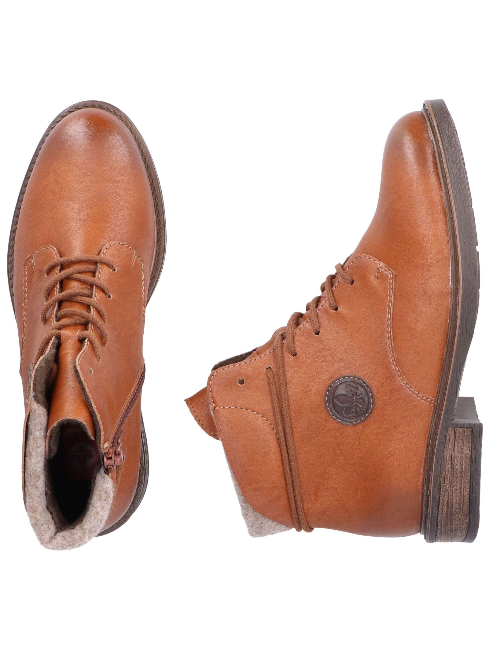 Rieker Schnürstiefelette »Rieker Stiefelette Lederimitat«