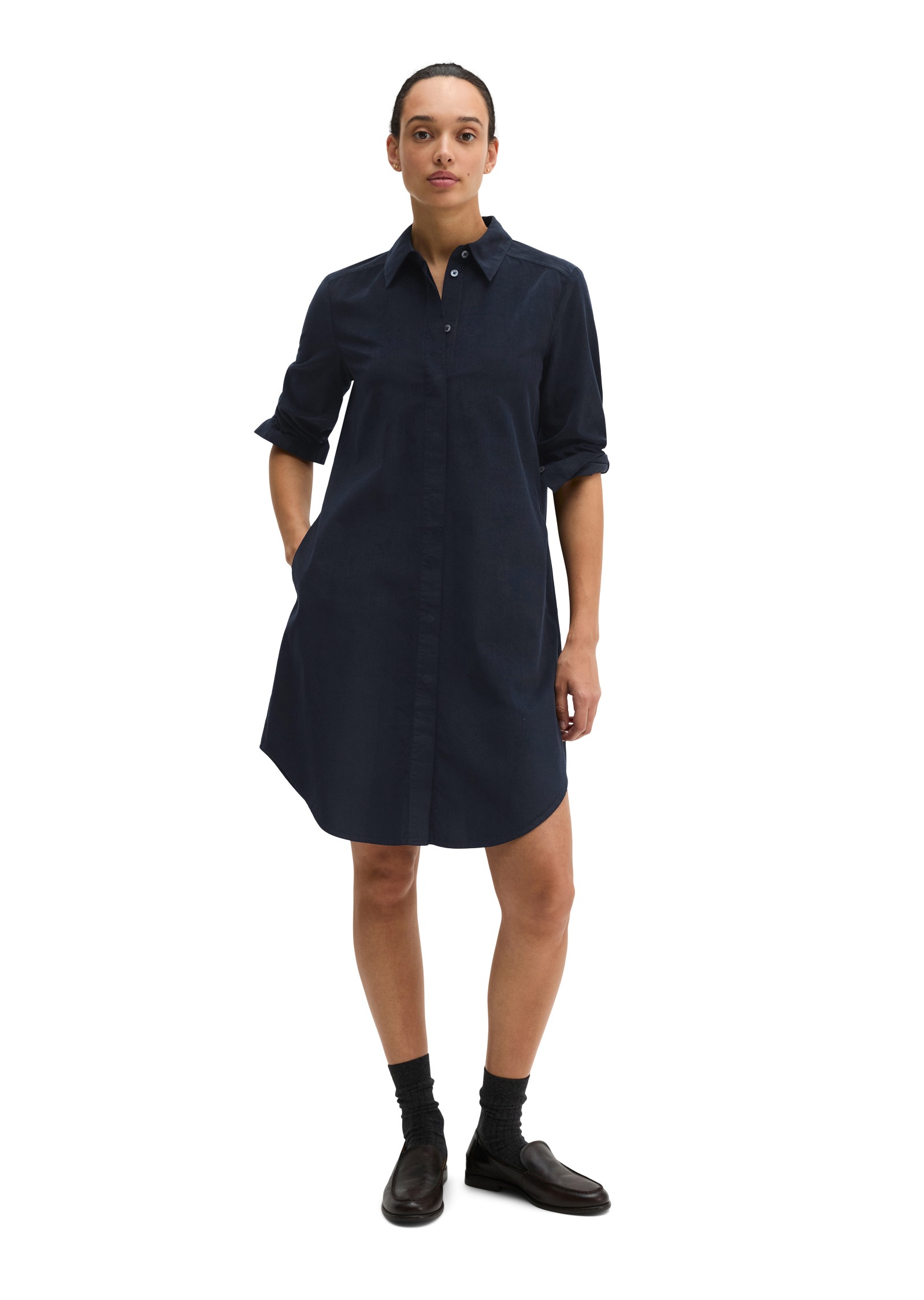 Marc O'Polo Hemdblusenkleid »in samtiger Cord-Qualität«