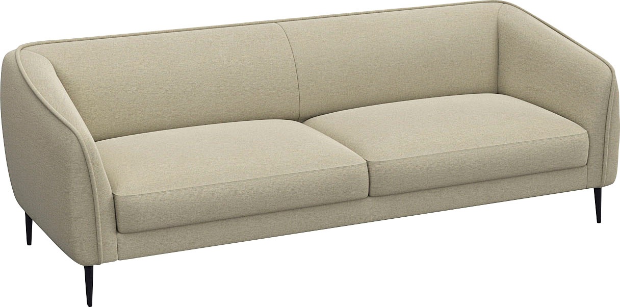 FLEXLUX 3-Sitzer »Belle Designsofa, Couch,«, Skandinavisches Design, In hochwertiger Verarbeitung