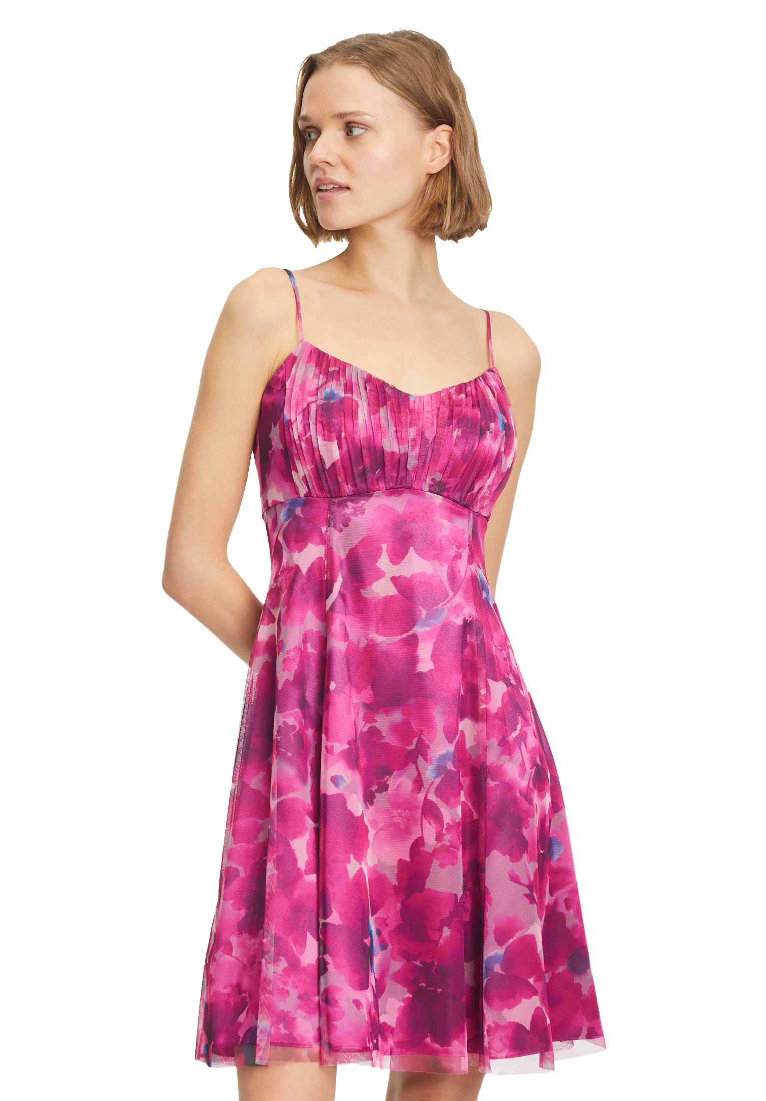 Vera Mont Cocktailkleid "Vera Mont Cocktailkleid mit Blumenprint", Gerafft