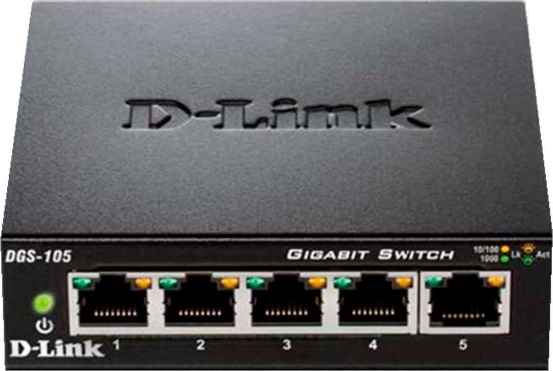 D-Link Netzwerk-Switch »DGS-105 5-Port Layer2 Gigabit Switch«, (1 St.)