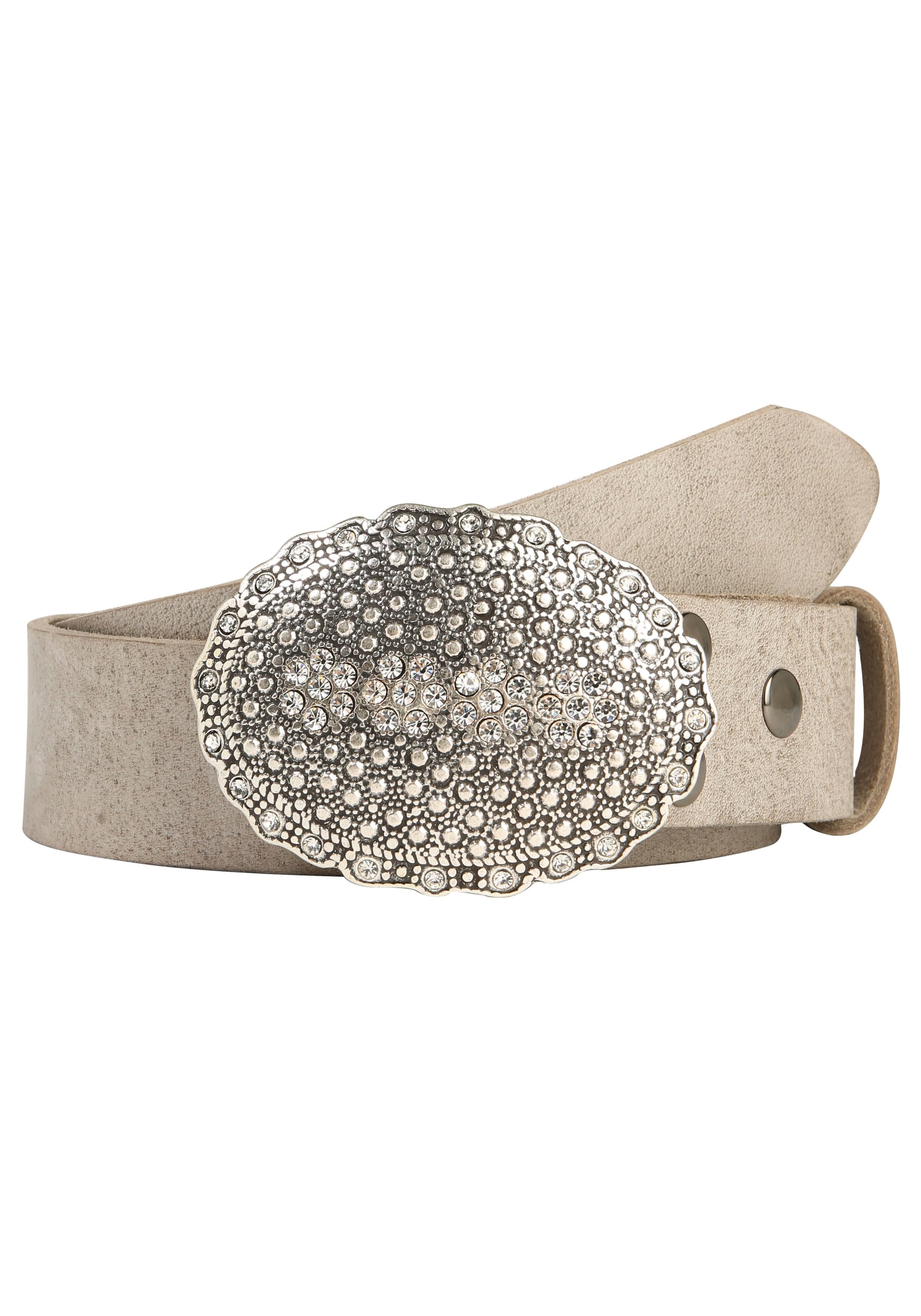 Rettungsring Gürtel Ledergürtel mit austauschbarer Schließe "Oval Nieten Mi günstig online kaufen