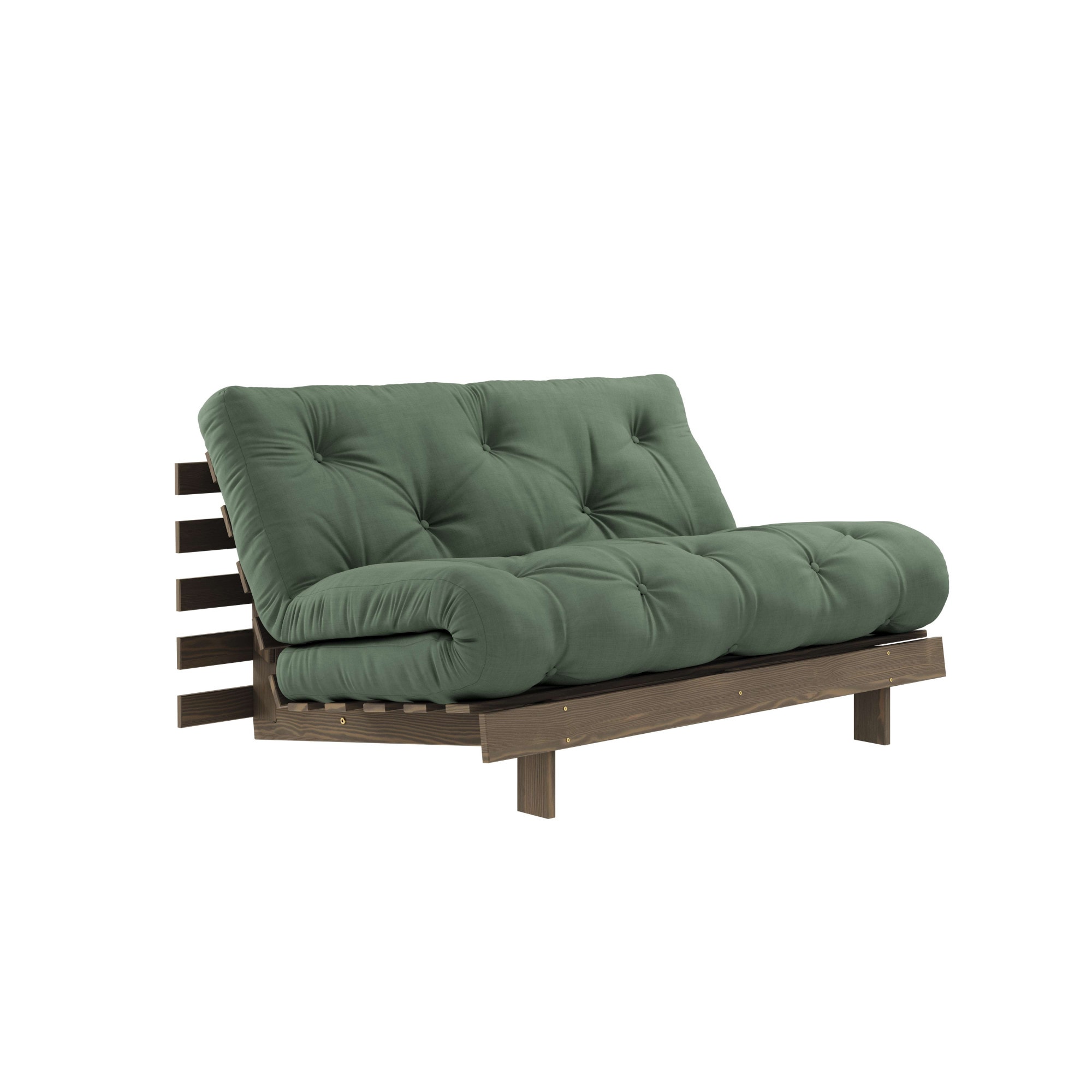 Karup Design Daybett "Roots Sofa Bed, Schlafsofa, Bettfunktion, FSC-Massivholz" Inkl. Futonmatratze, Made in Europe, langlebig, B: 140 oder 160 cm