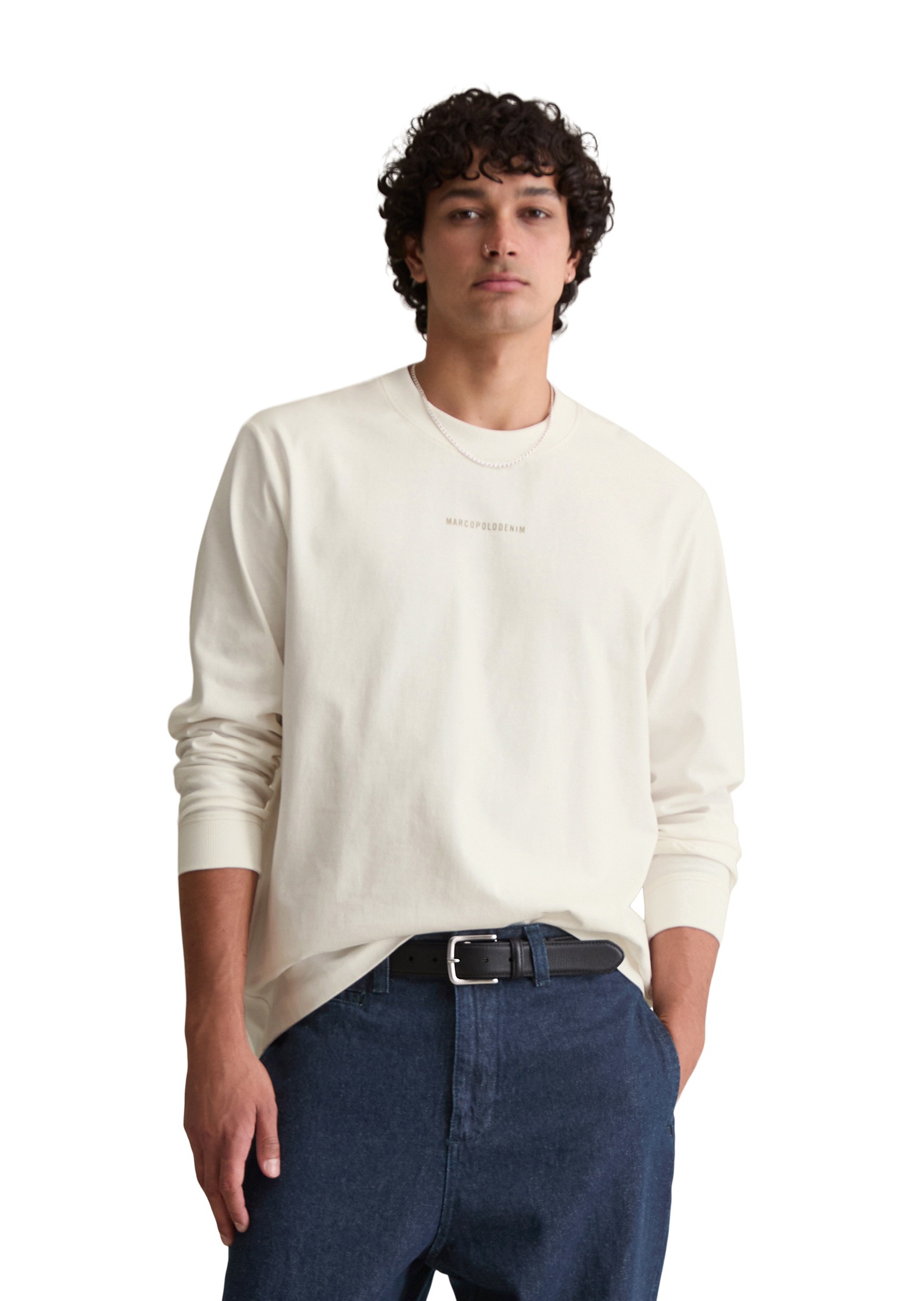 Marc OPolo DENIM Langarmshirt "aus Bio-Baumwolle" günstig online kaufen