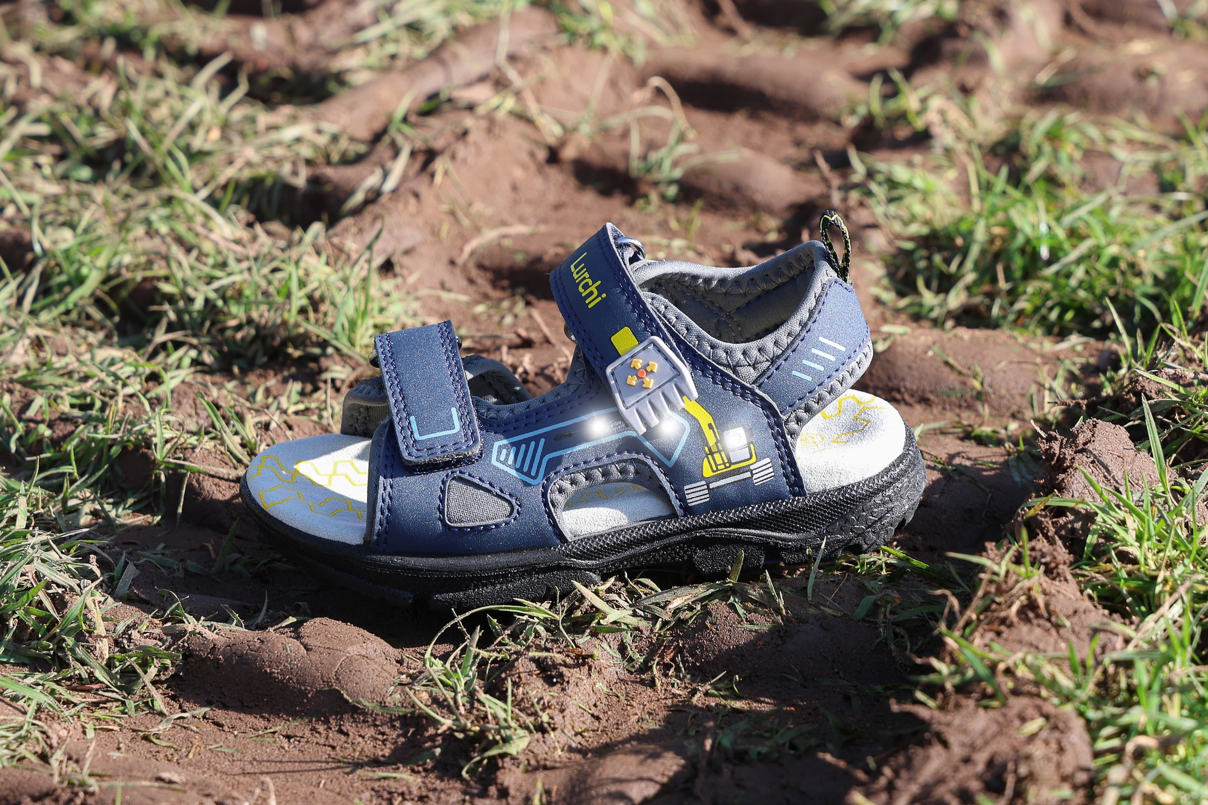 Lurchi Sandale »Blinkschuh WMS: Kodo«  Klettschuh, Outdoorschuh, Größenschablone zum Download