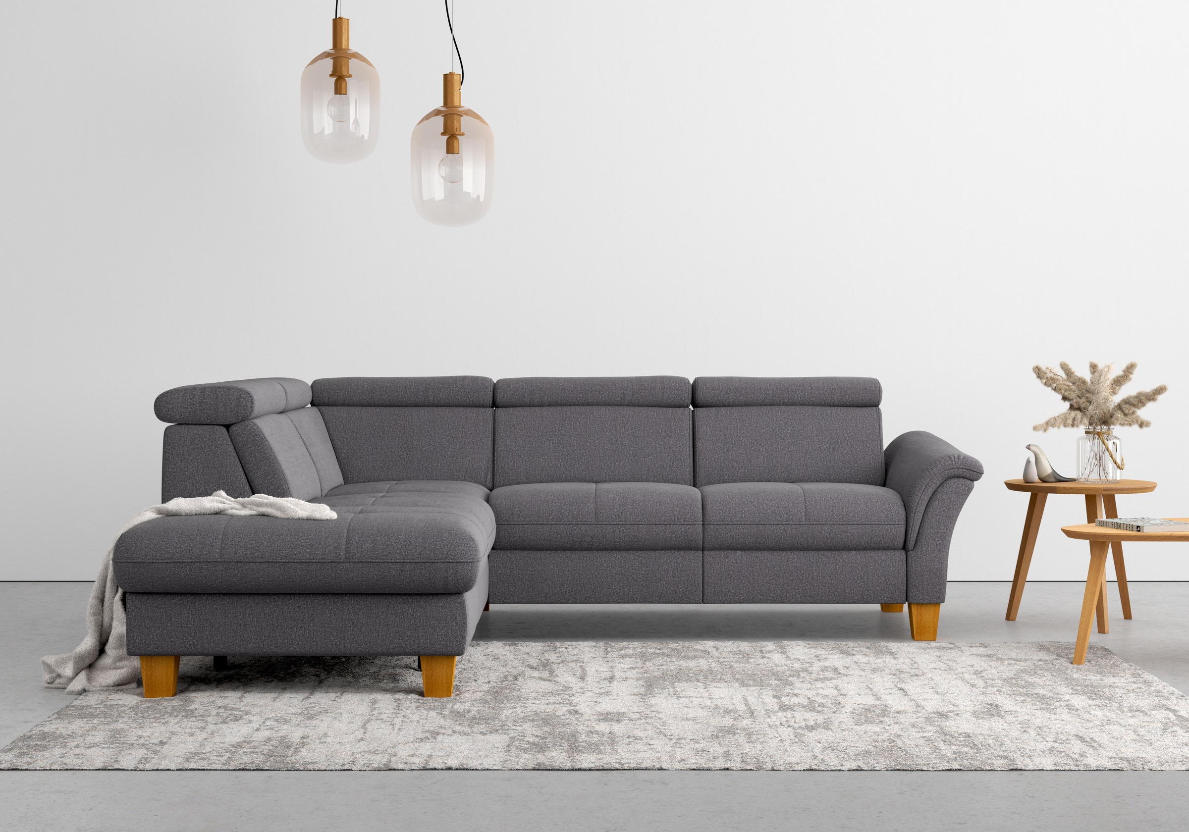 Home affaire Ecksofa »Lindgren L-Form«, wahlweise mit TV-Funktion, Stauraum und Kopfteilverstellung