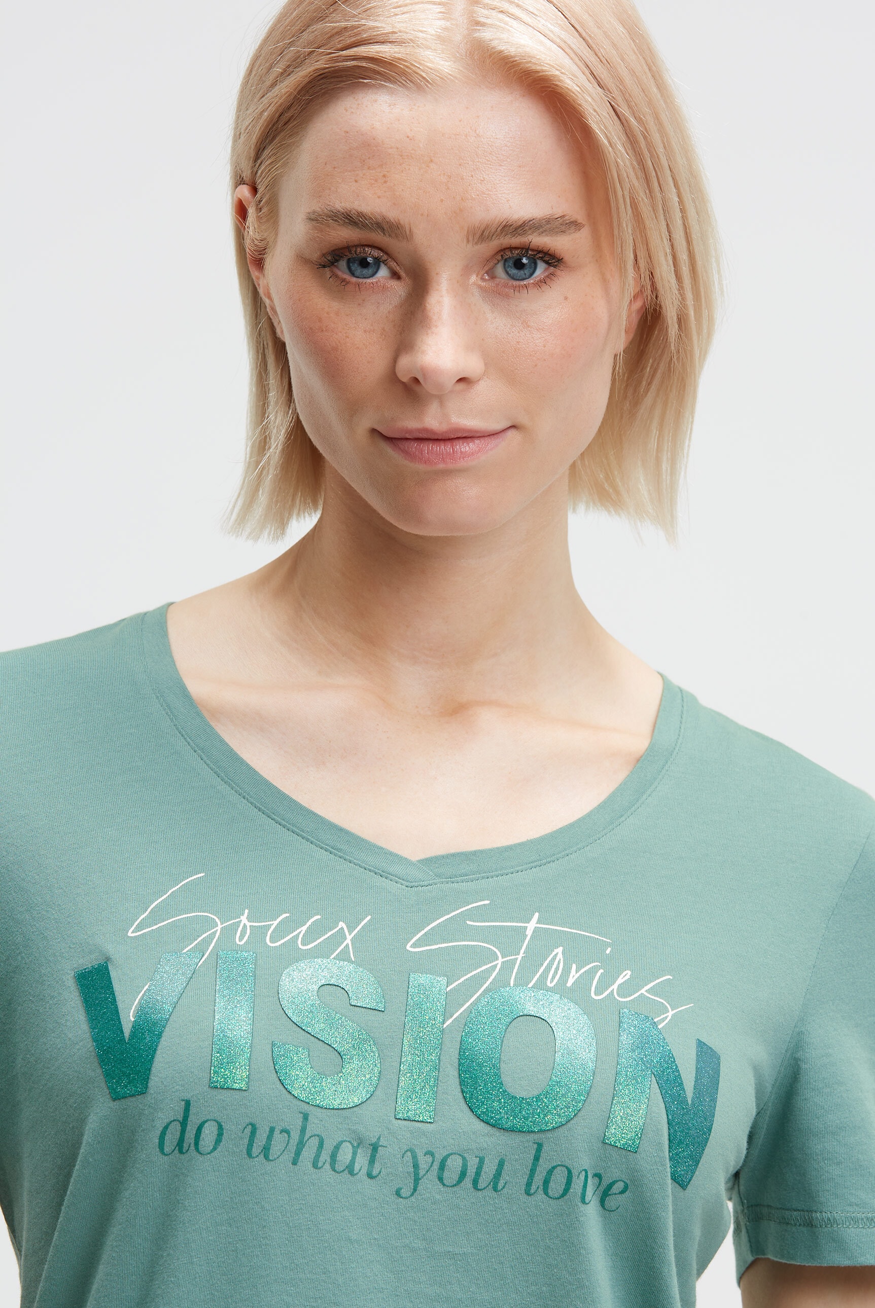 SOCCX V-Shirt aus Baumwolle