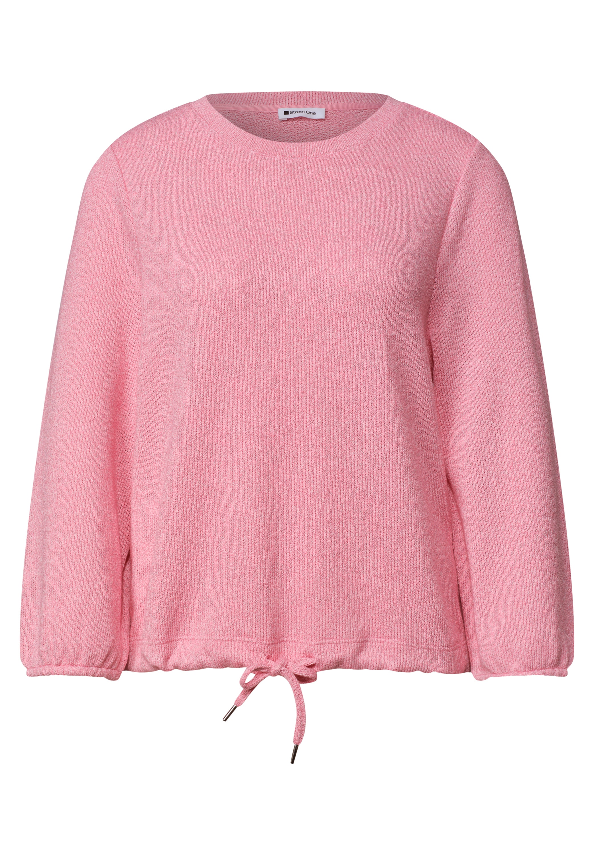 STREET ONE Rundhalsshirt 3/4-Arm Shirt im Strick-Look