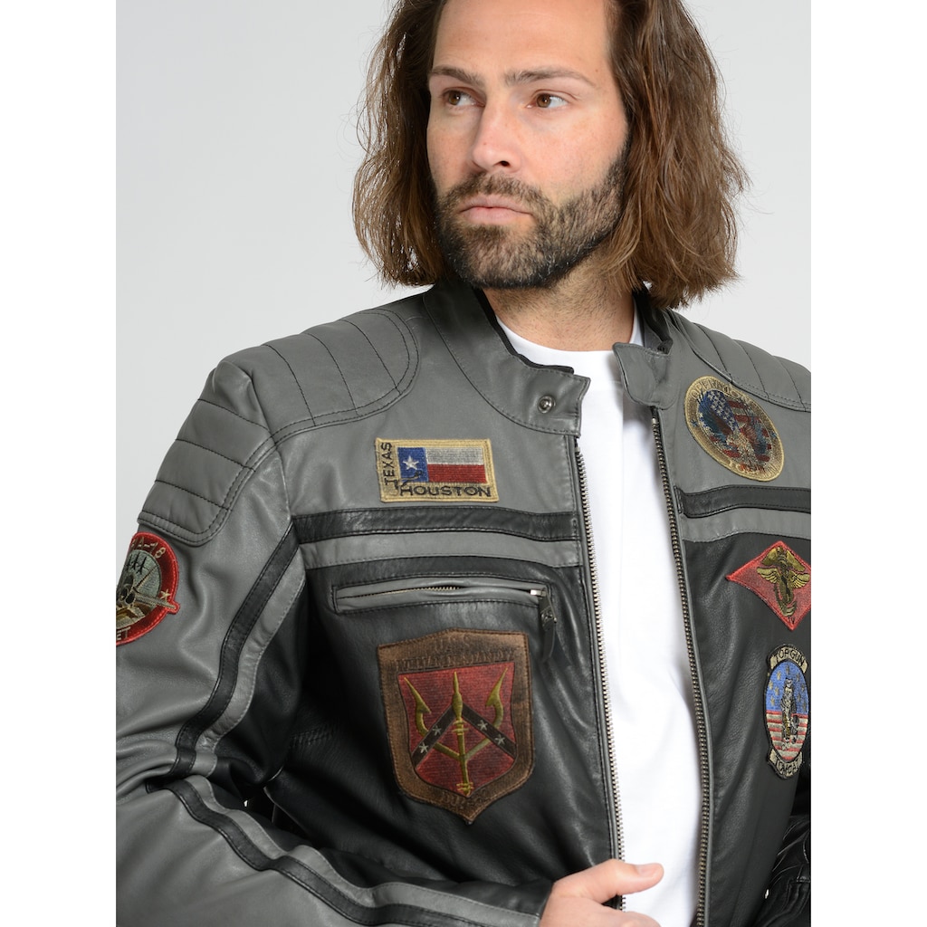 TOP GUN Lederjacke »TGJ1005«