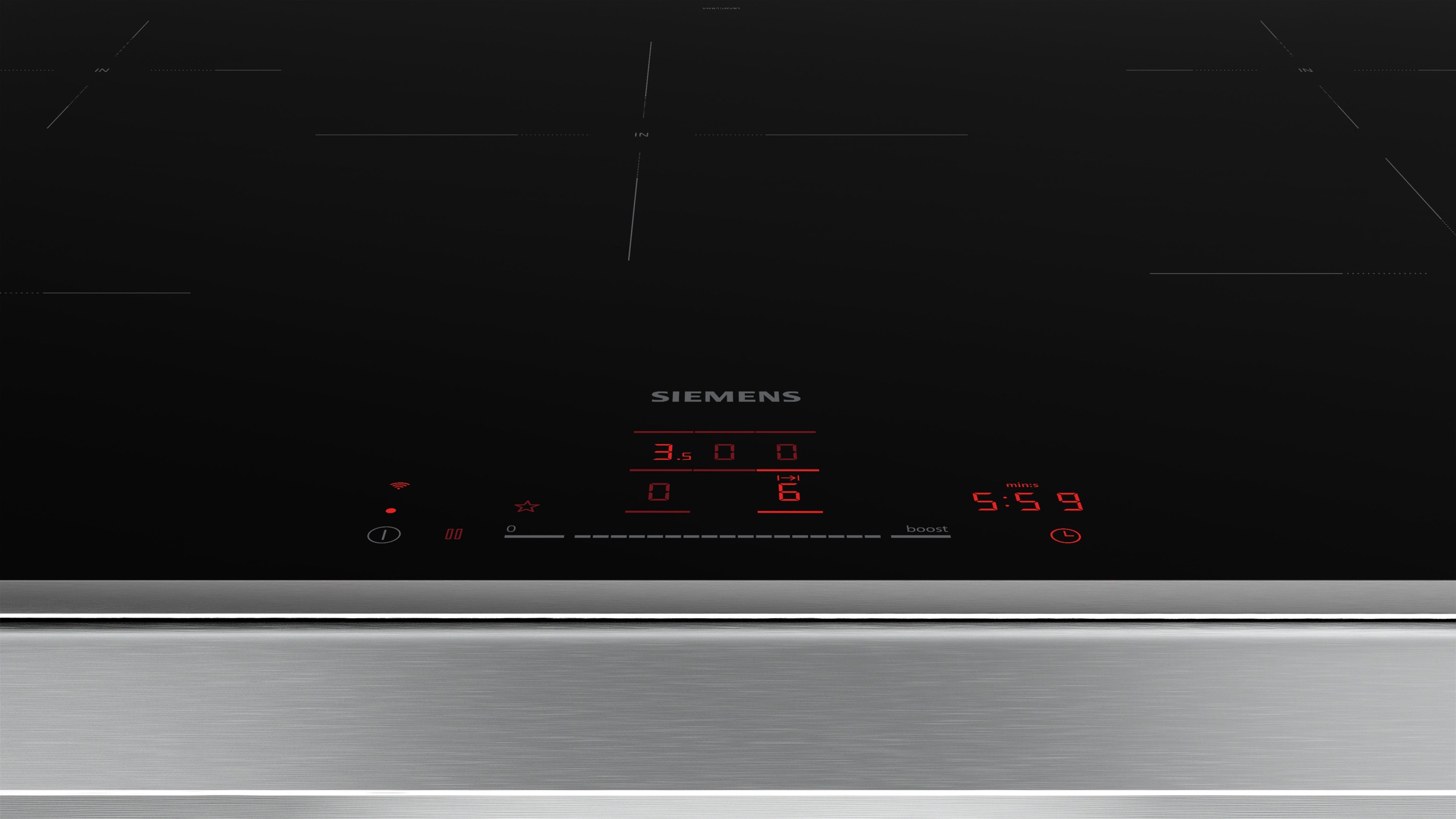 SIEMENS Induktions-Kochfeld "EH845HVB1E" Effizienter Kochen dank Home Connect Verbindung