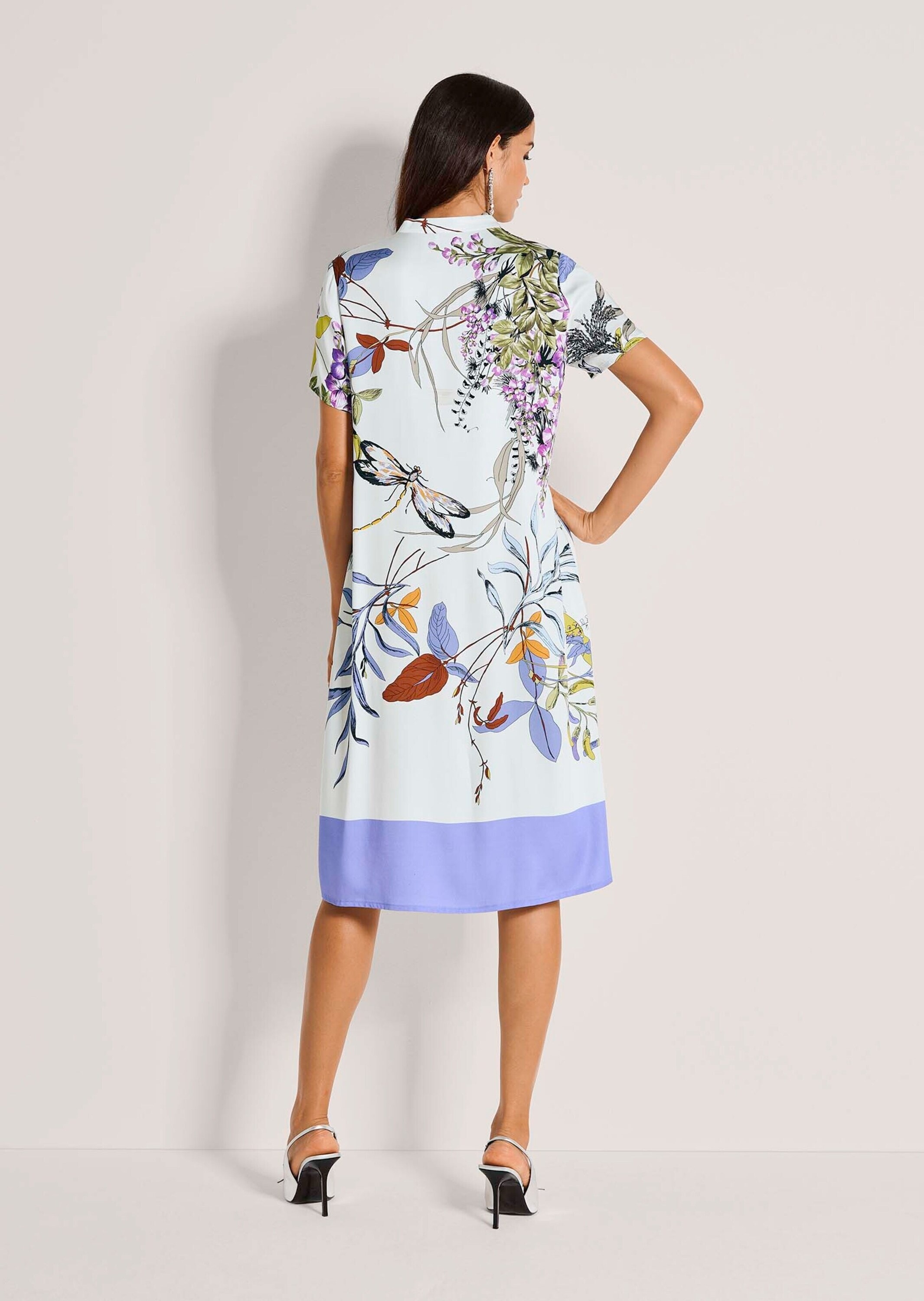 MADELEINE Sommerkleid »Sommerkleid Druckkleid mit floralem Muster« Nahttasche Floraler Print