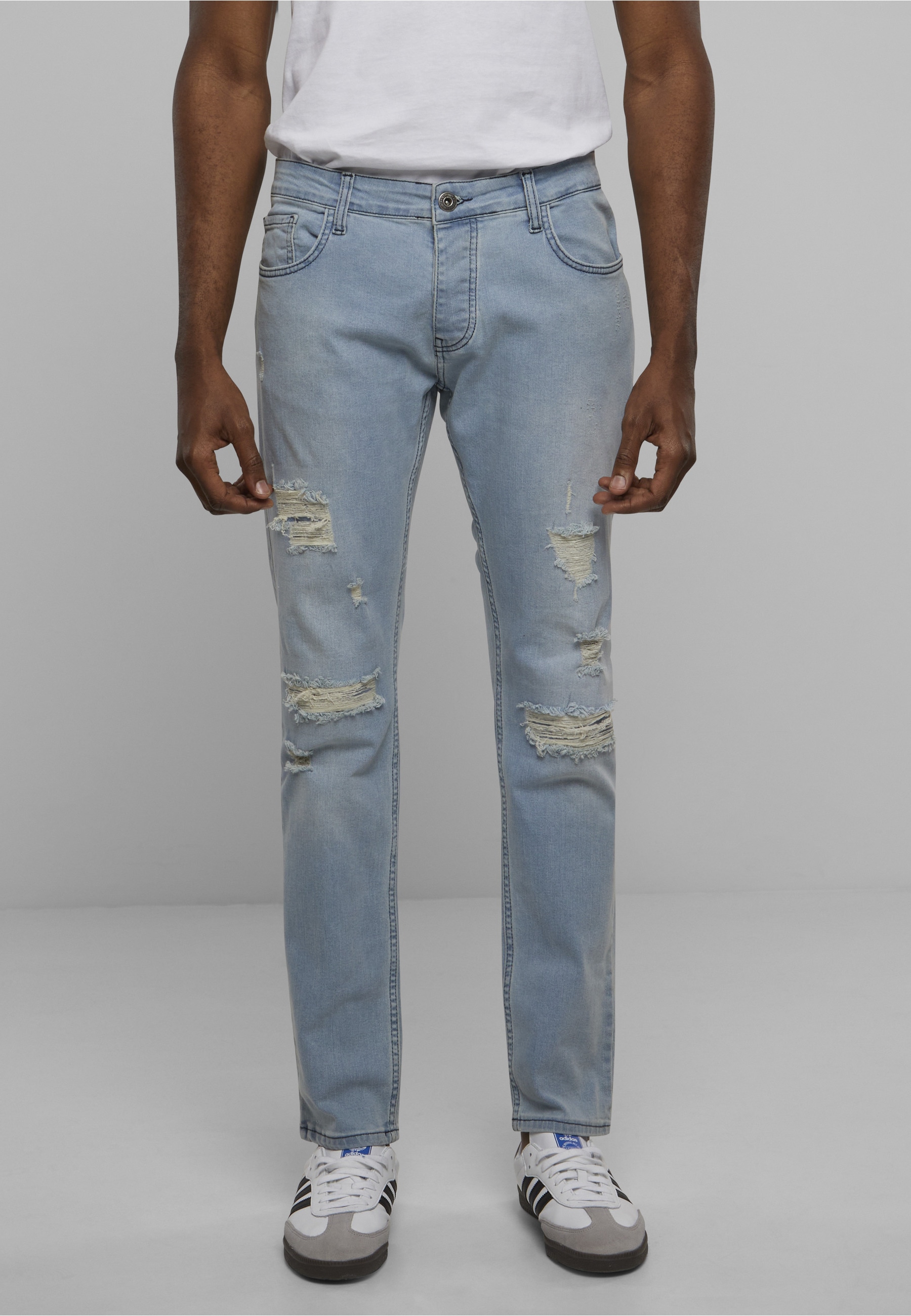 2Y Premium Bequeme Jeans »2Y Premium Herren 2Y Destroyed Slim Fit Denim«
