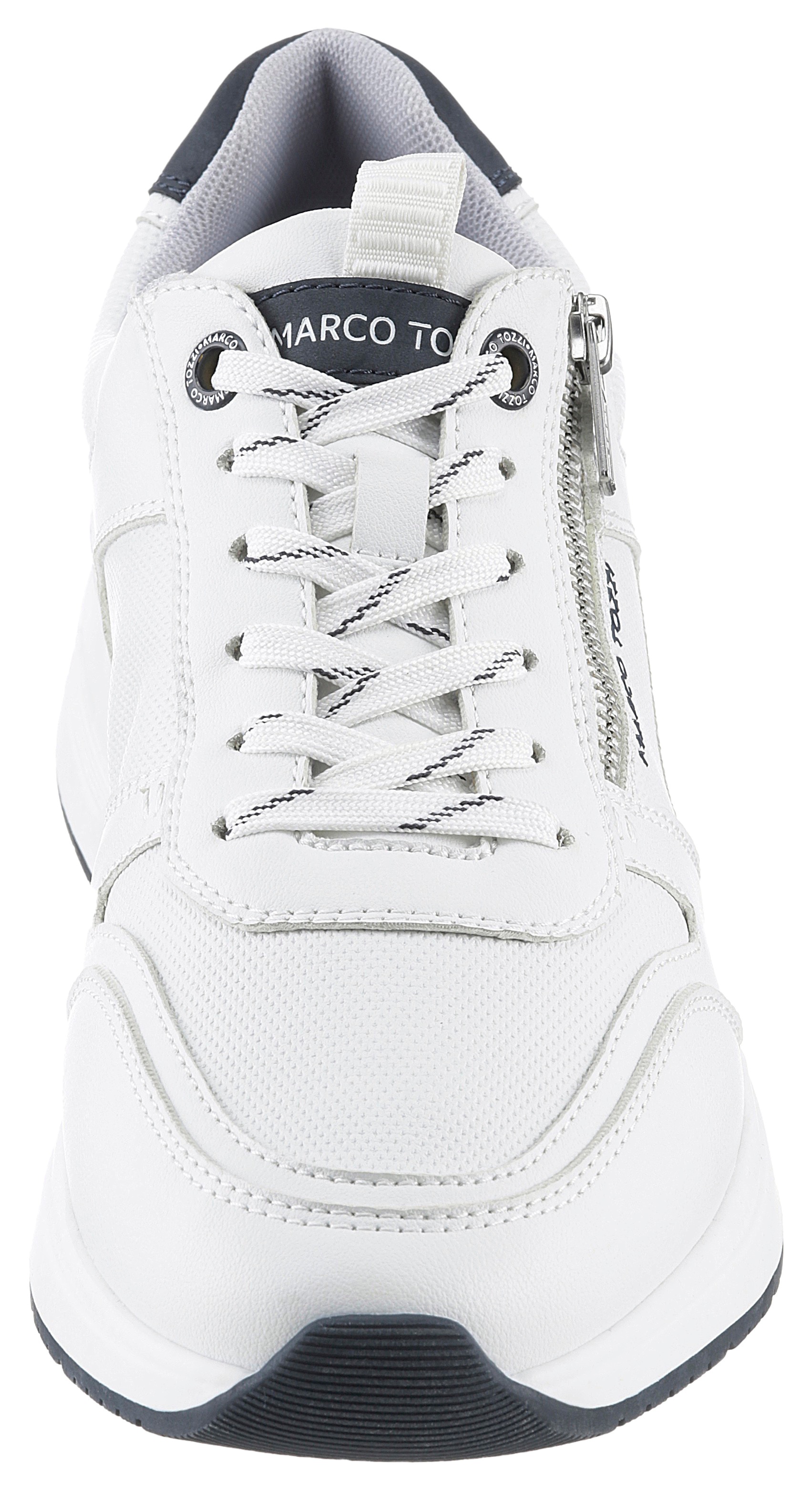 Thumbnail - MARCO TOZZI Keilsneaker, Freizeitschuh, Halbschuh, Schnürschuh mit praktischem Reißverschluss