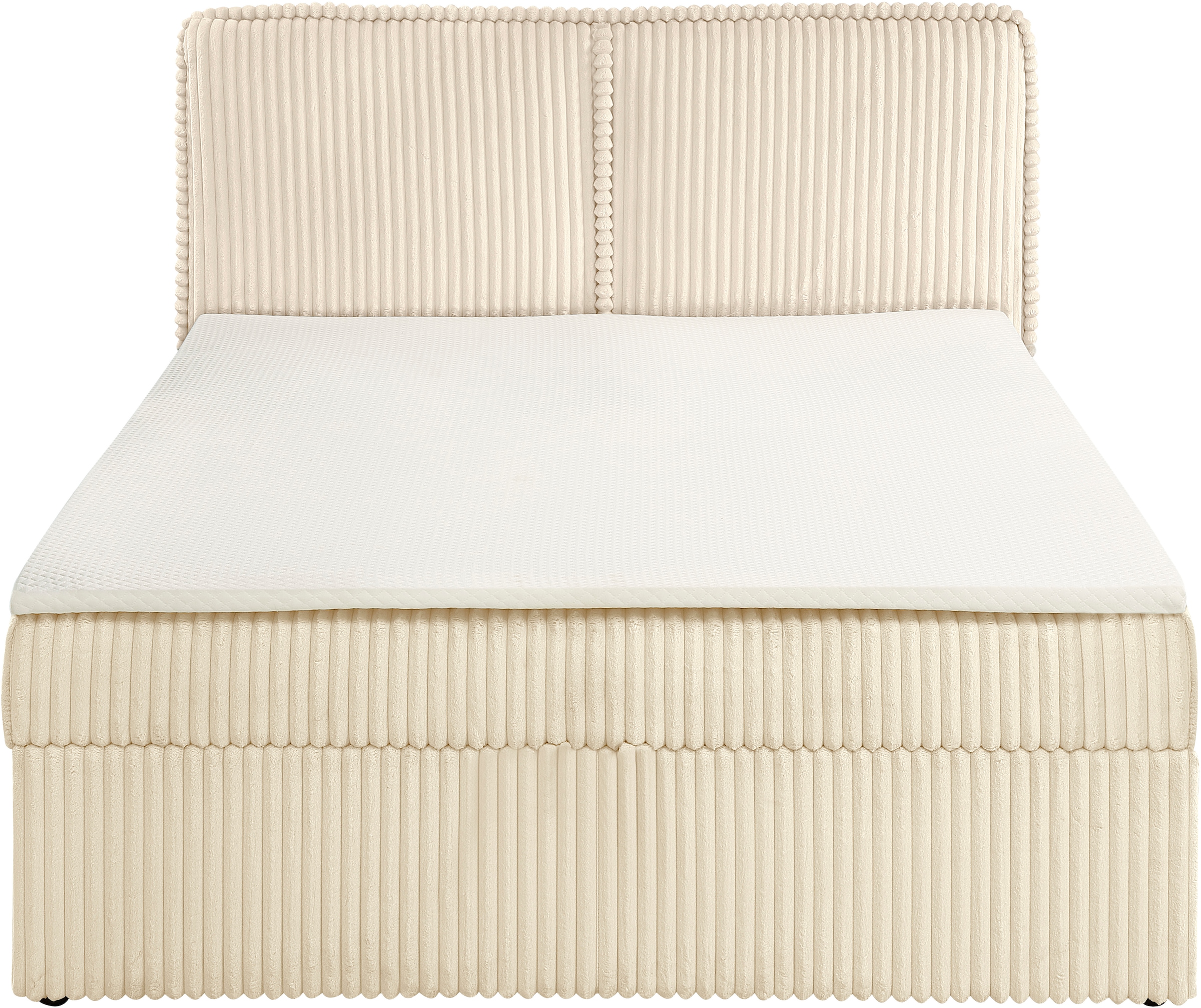 OTTO home Stauraumbett »TIFFANY« Stauraum- Boxbett mit Taschenfederkern Matratze (H3) inkl. Topper (H2)
