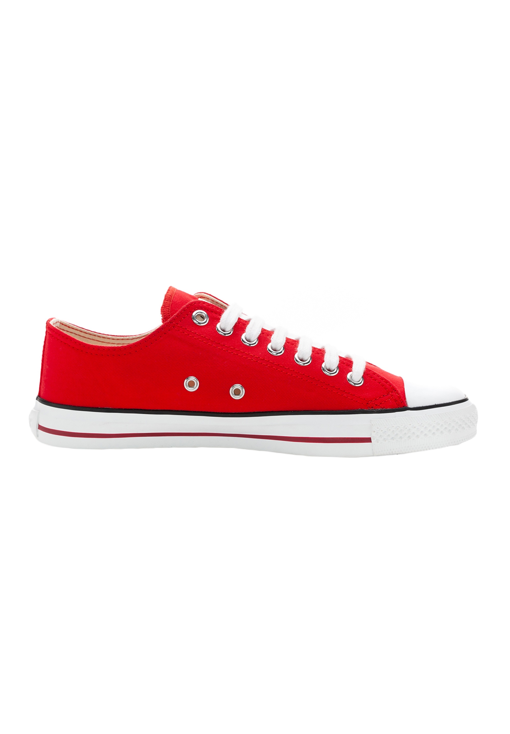 ETHLETIC Trainer White Cap Lo Cut Baskets Rouge 44 3