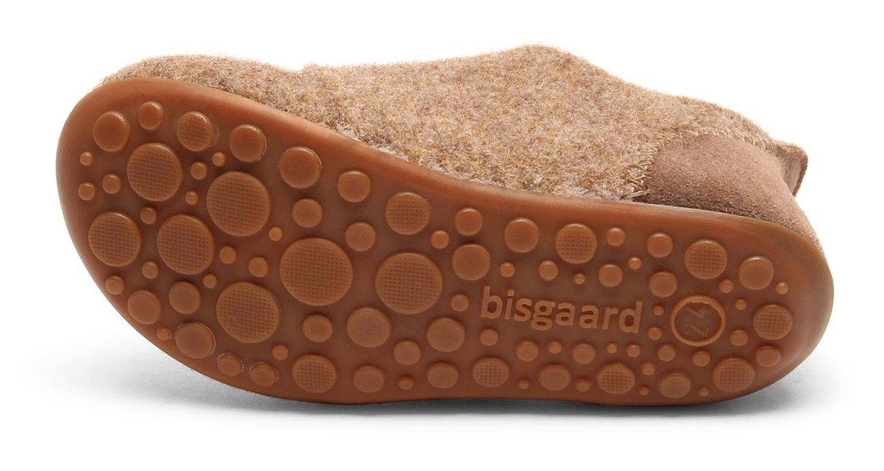 Bisgaard Hausschuh »casual wool«, Klettschuh mit Lammwolle gefüttert, Größenschablone zum Download