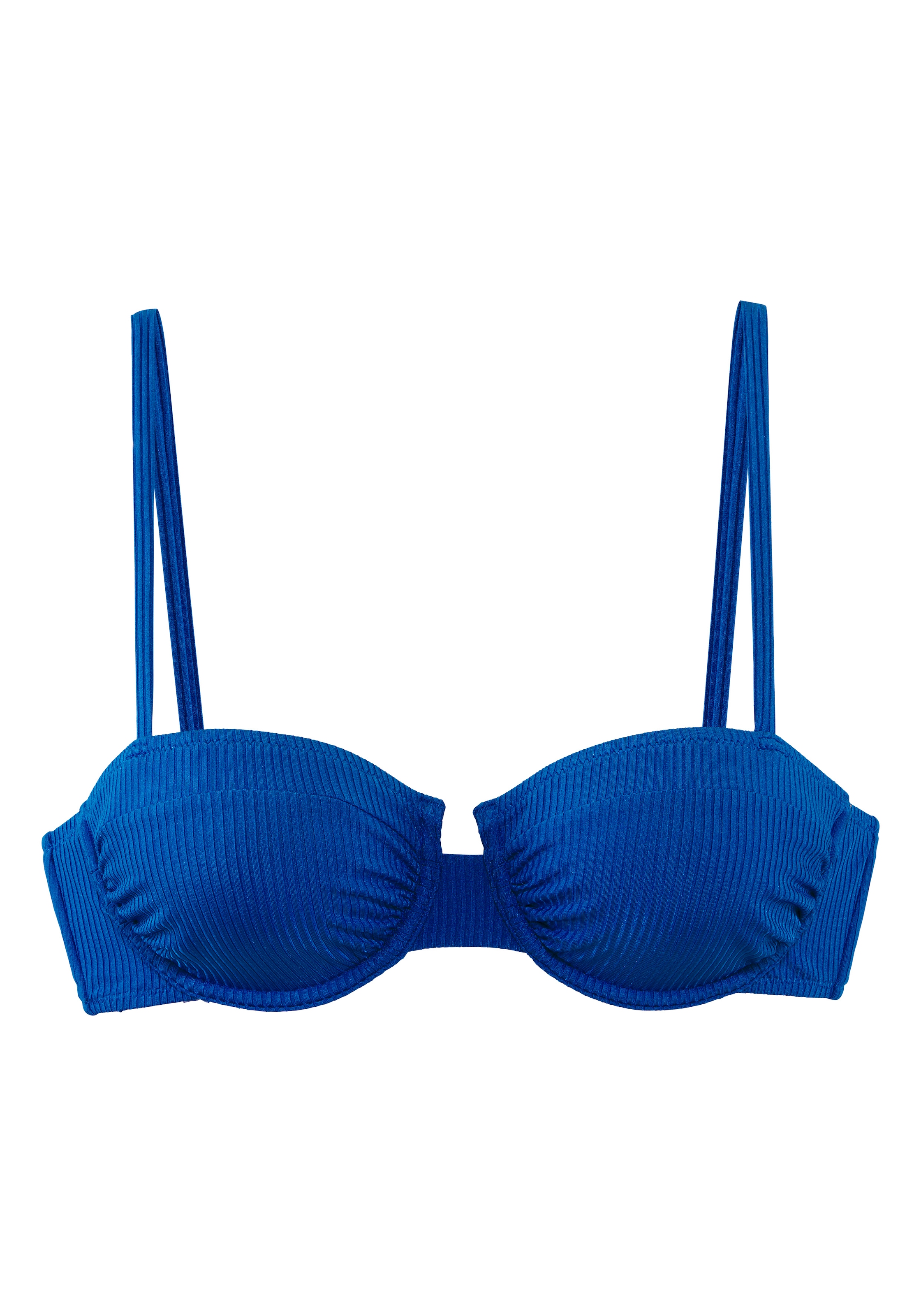 LASCANA Balconette-Bikini-Top »Mille« aus leicht glänzender Rippware