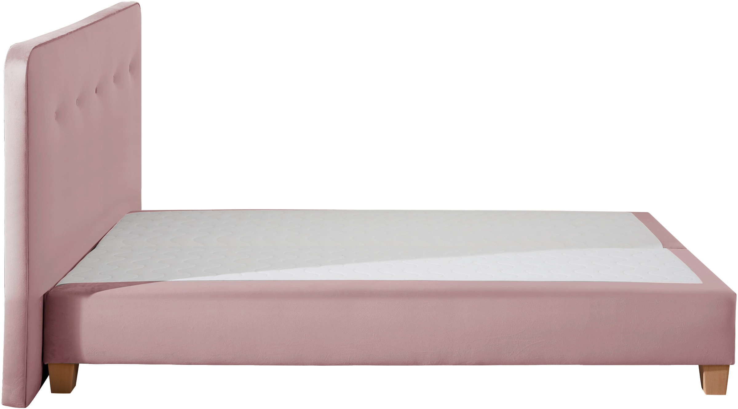 Home affaire Boxspringbett »Fargo«, inkl. Topper, in 3 Matratzenarten, in Samt- oder Strukturstoff