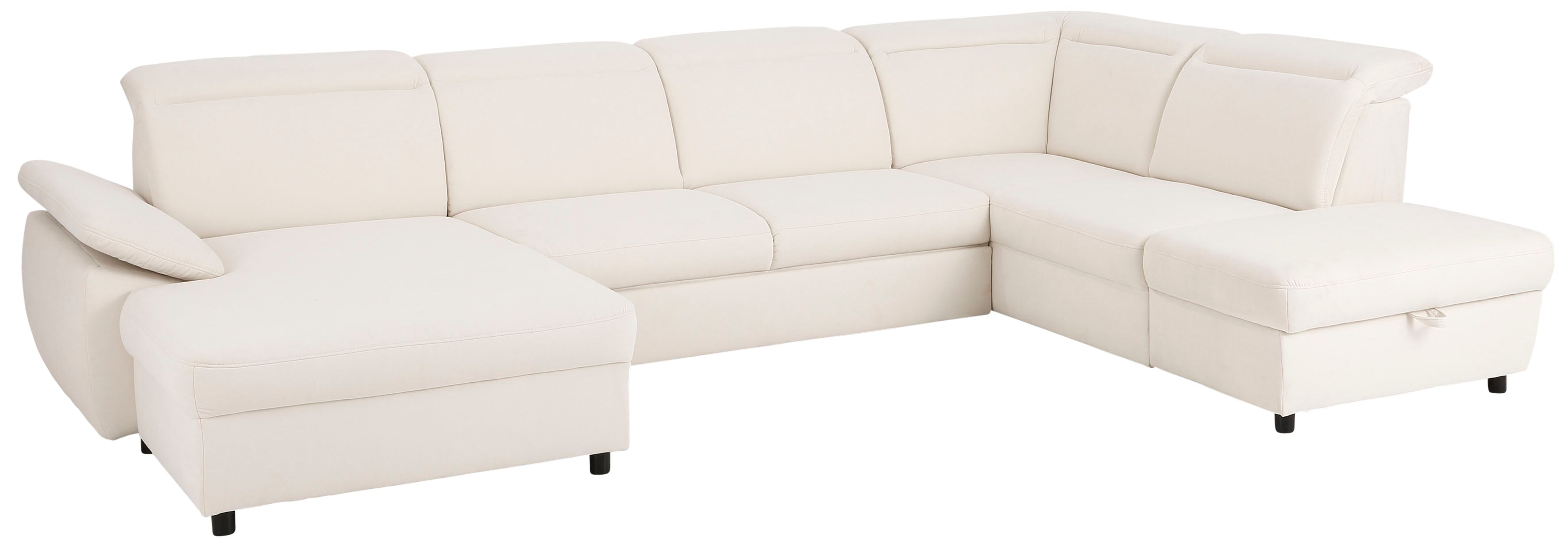 Thumbnail - Home affaire Wohnlandschaft "Mauritius U-Form" mit Kopfteil- und Armlehnverstellung, wahlweise mit Bettfunktion