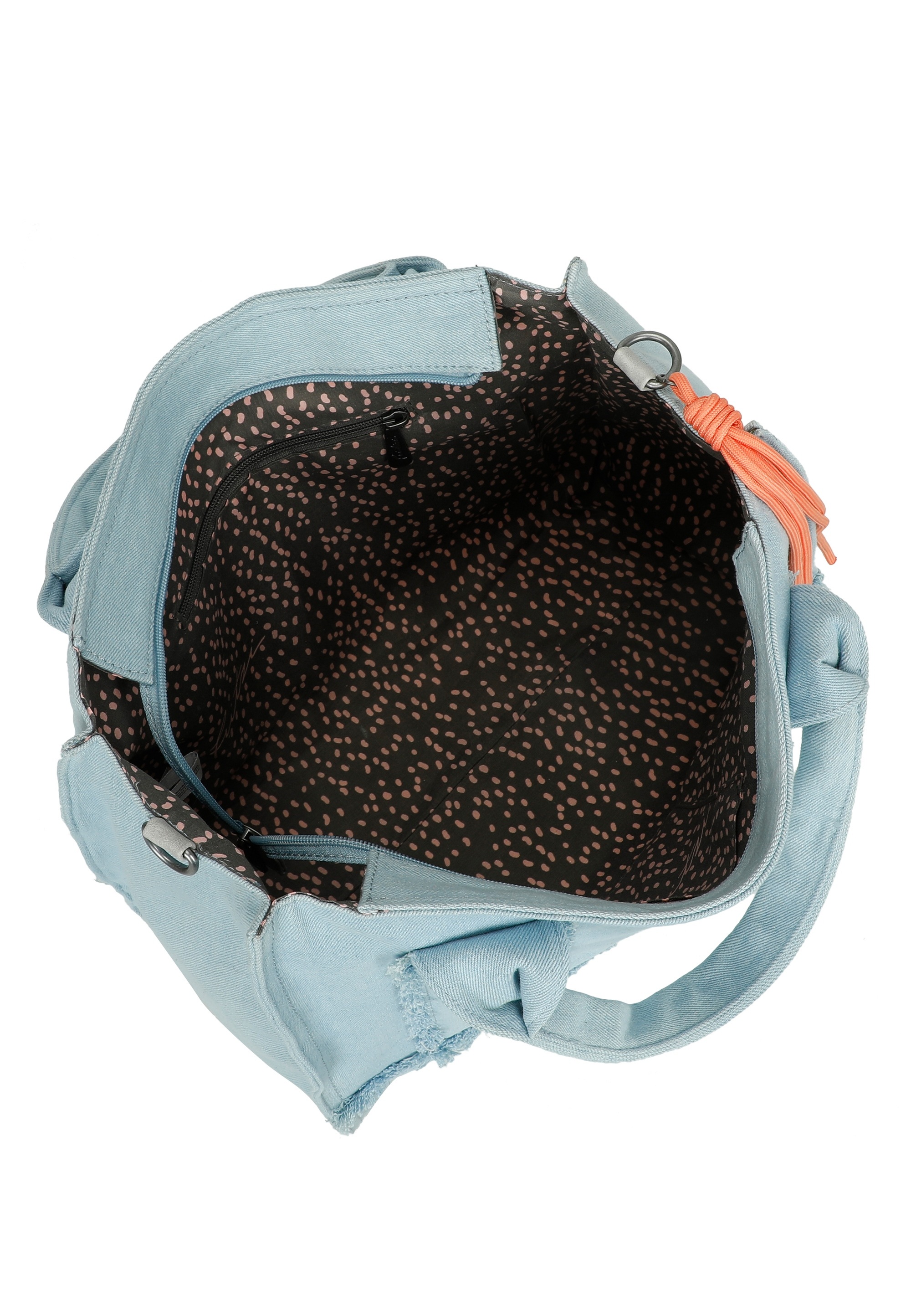 Fritzi aus Preußen Henkeltasche »Tote Bag Limited Washed Denim«, mit Fransen