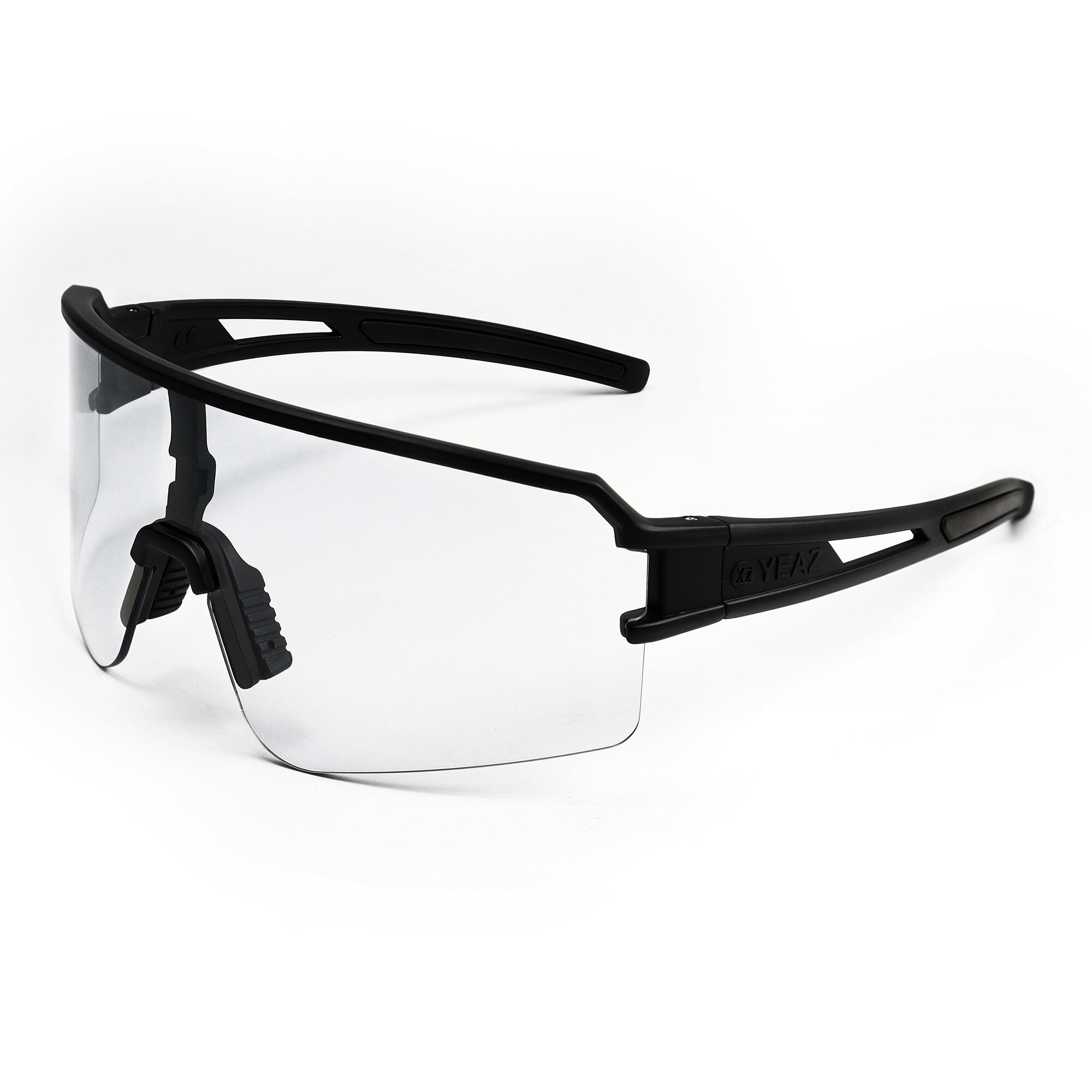 YEAZ Damen Sportbrille "Sport-Sonnenbrille weiß/transparent SUNSPOT", schwarz, Sonnenbrillen