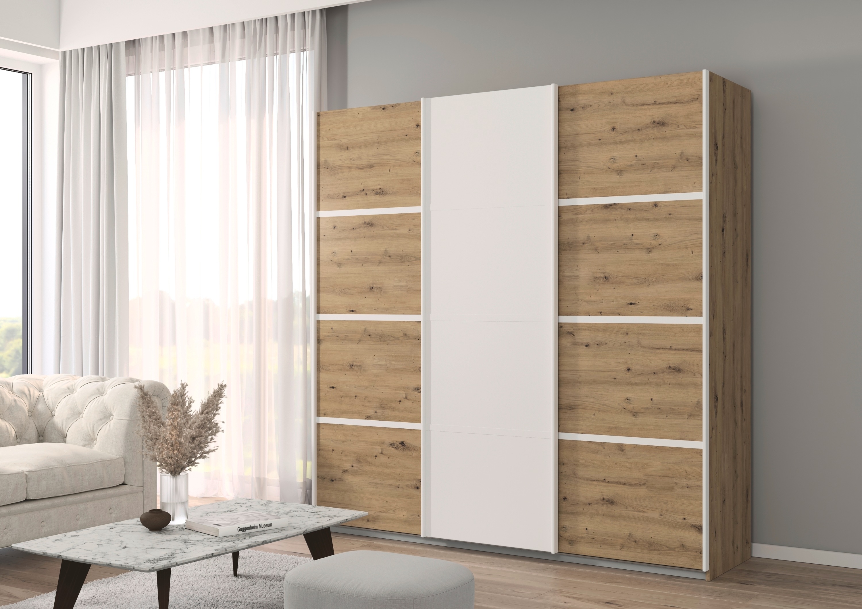 Thumbnail - rauch Kleiderschrank "Schwebetürenschrank Garderobe Schrank TOP ANGEBOT Avola" 3 verschiedene Ausstattungen BASIC/CLASSI...