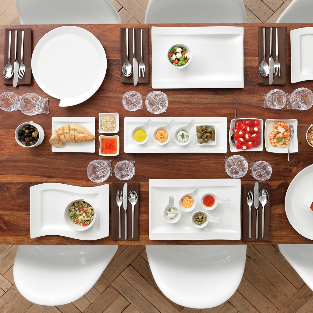 Villeroy & Boch Esslöffel »Tafellöffel NewWave 202 mm 6er Set silber« Spülmaschinenfest