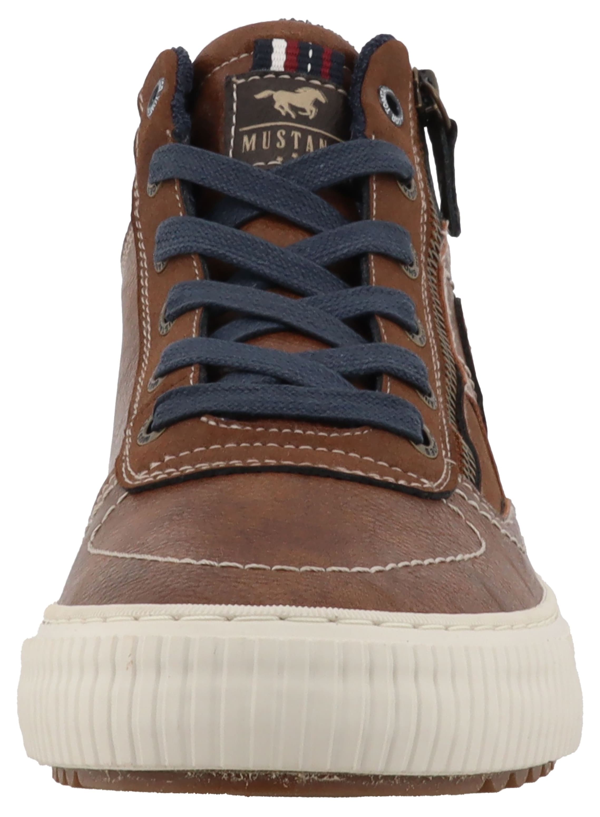 Mustang Shoes Sneaker »Masha«  High Top Sneaker, Schnürboots mit Reißverschluss