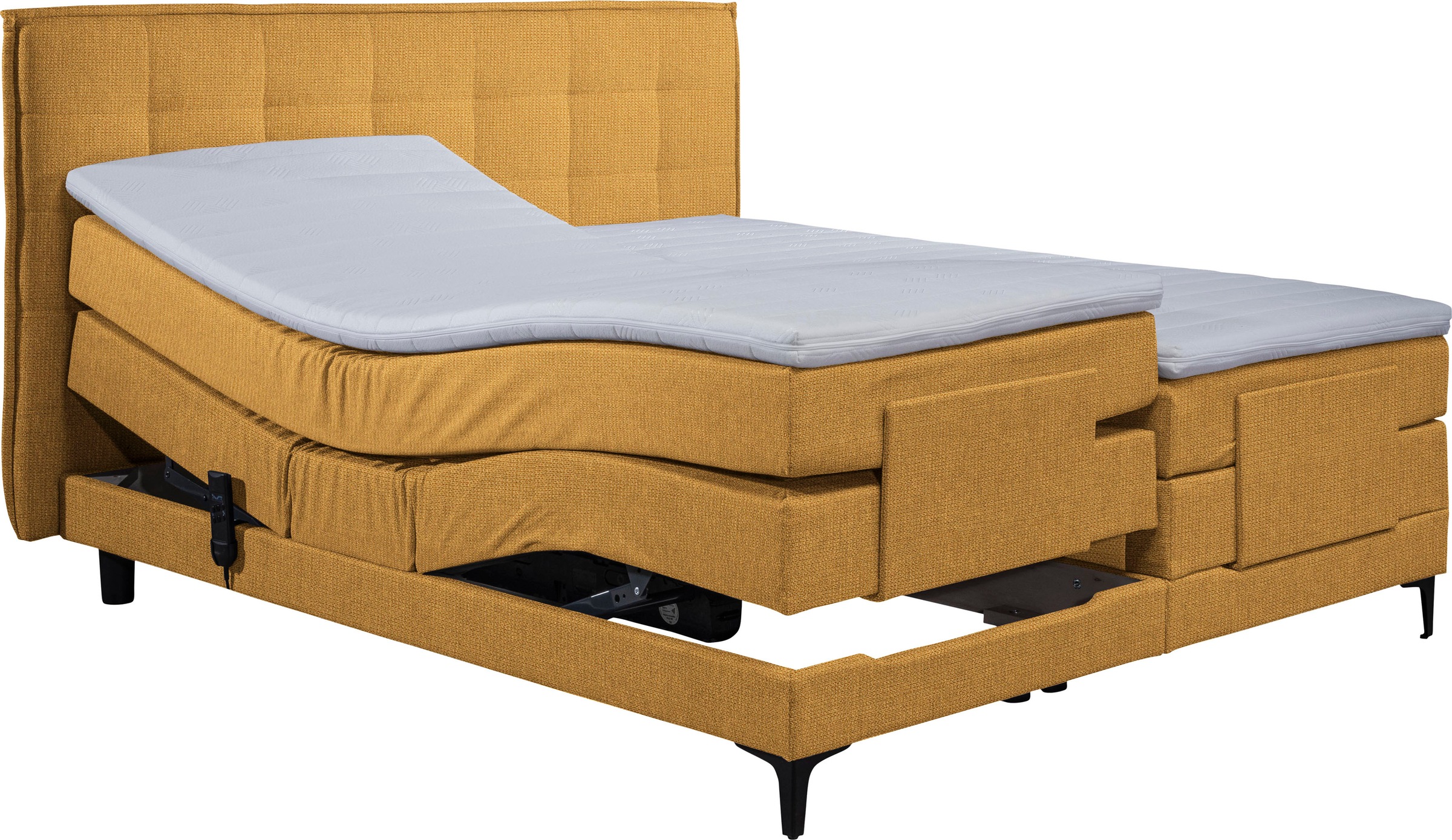 alina Boxspringbett »Edward«, 180x200cm, mit motorischer Verstellung, inklusive Matratze und Topper