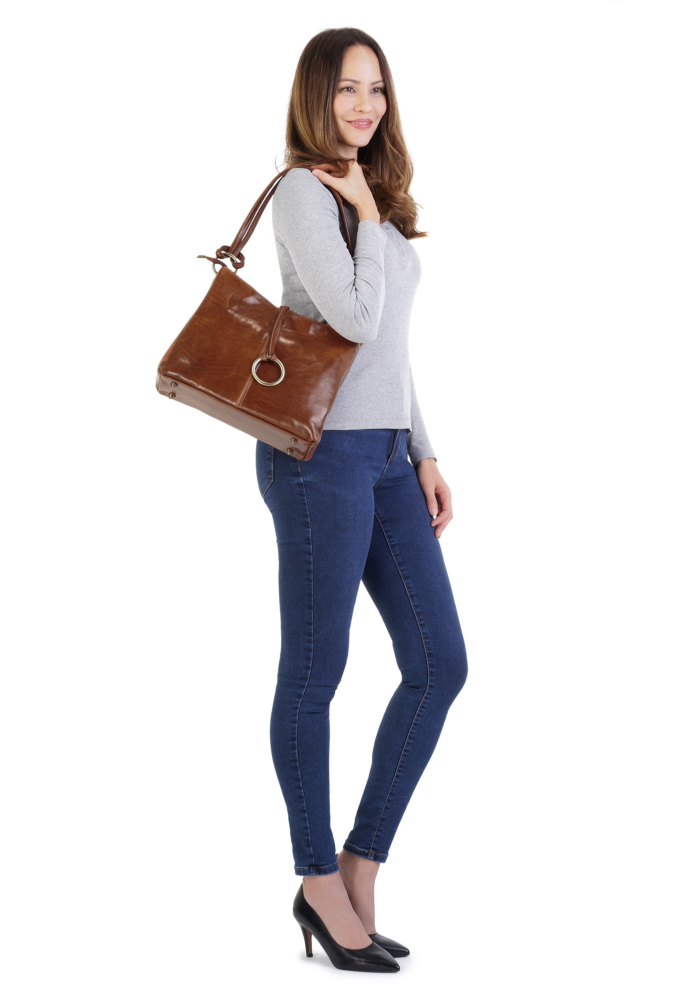 Piké Shopper echt Leder, Made in Italy günstig online kaufen