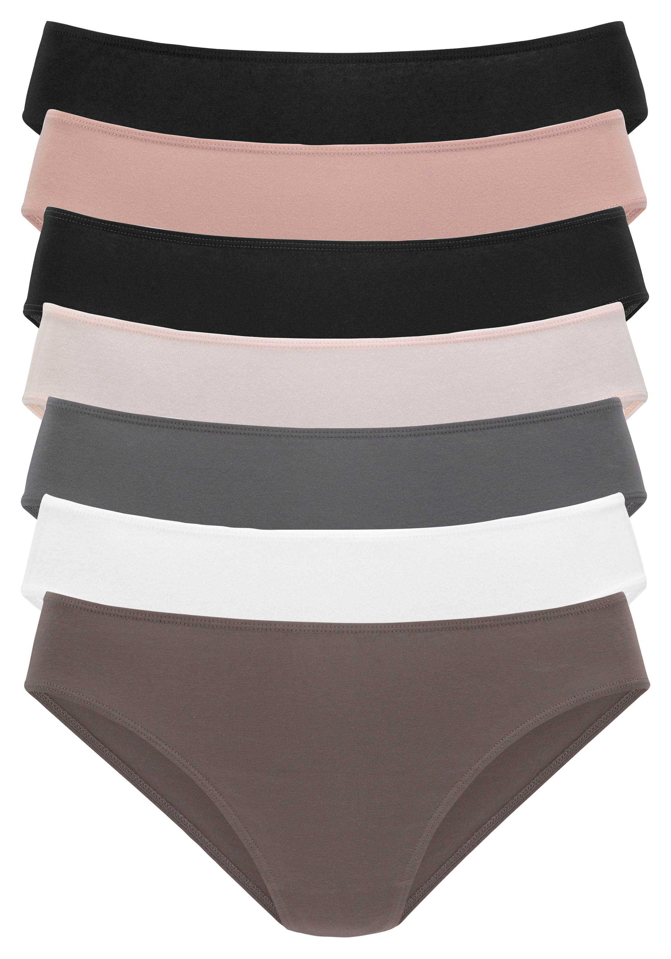 Vivance Jazz-Pants Slips, (Packung, 7 St.), in frischen Farben