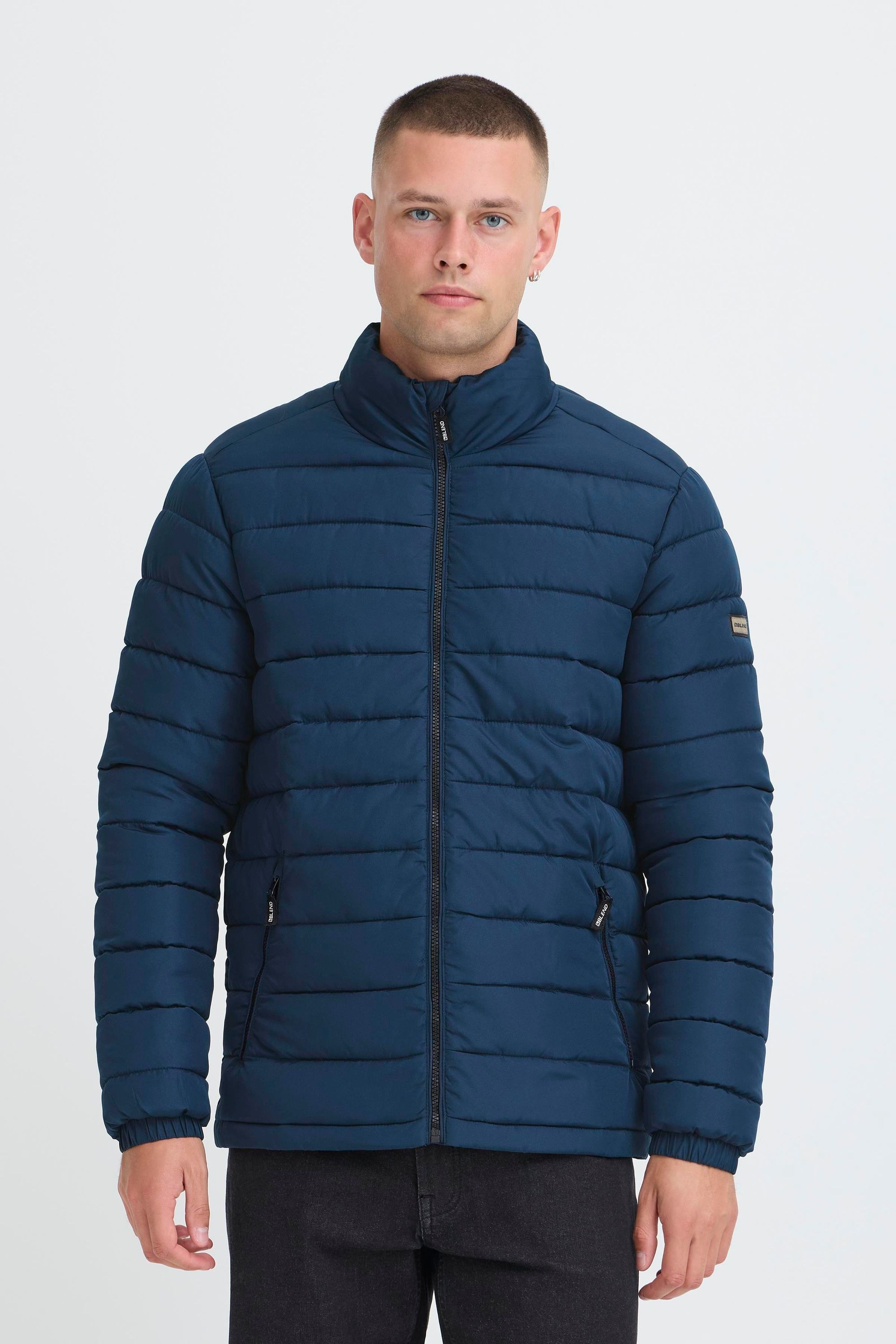 Blend Steppjacke »BHelax« ohne Kapuze Schicke Steppjacke mit Reißverschlusstaschen