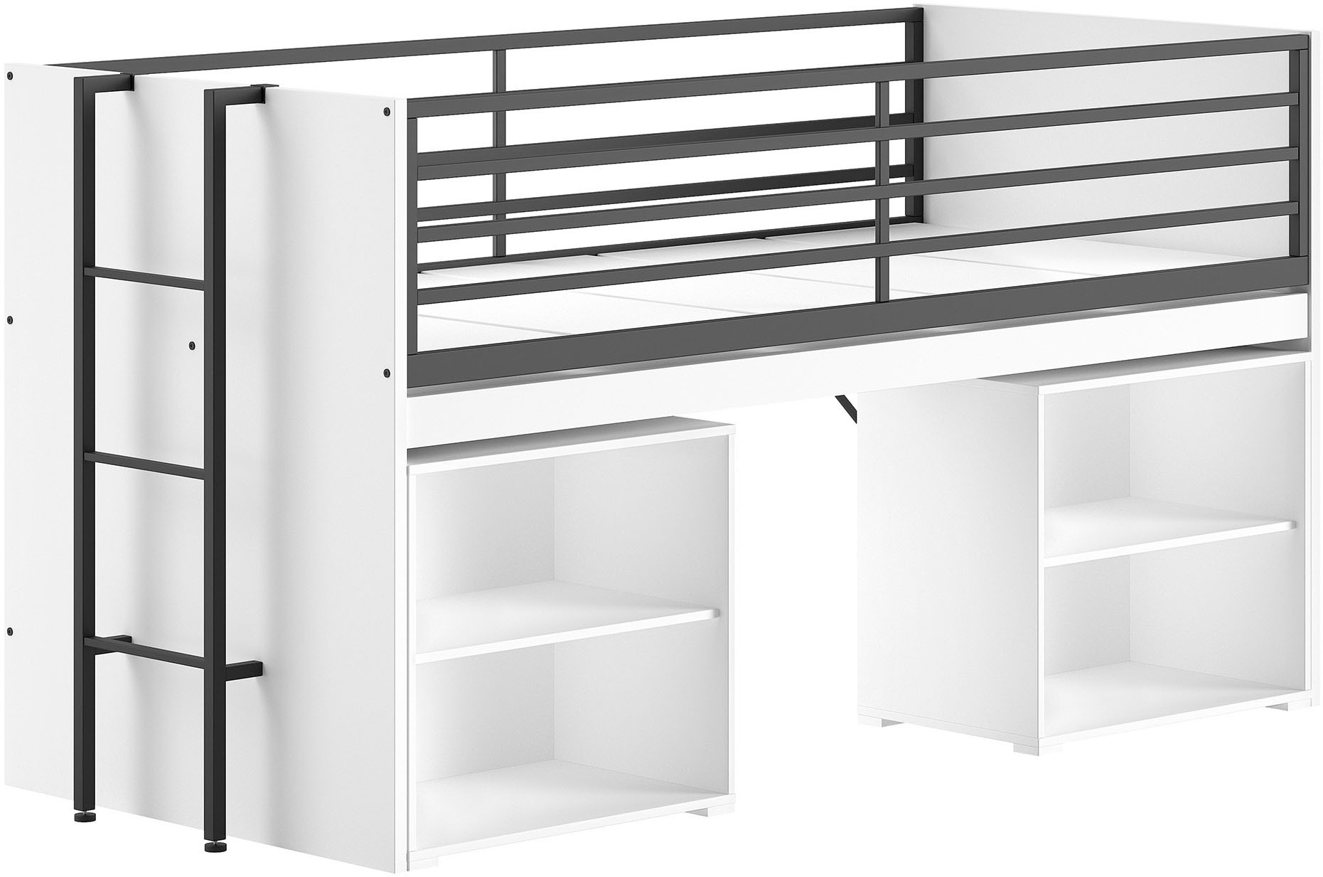 Vipack Stauraumbett "Sam, schlafen und arbeiten in einem, wahlweise Eiche- günstig online kaufen