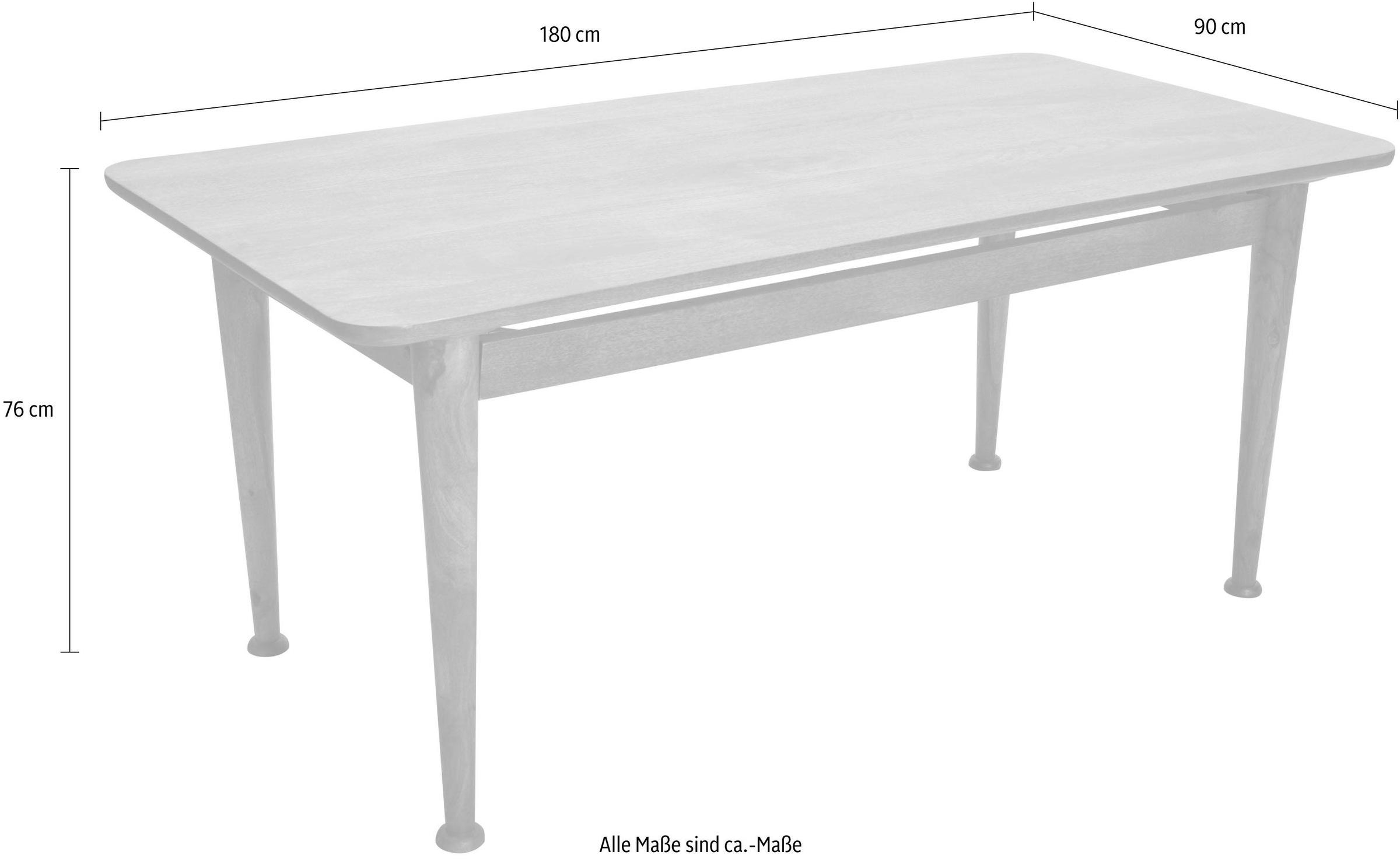 TOM TAILOR HOME Esstisch »T-WESTCOAST TABLE LARGE«, aus Mangoholz, Breite 180 cm