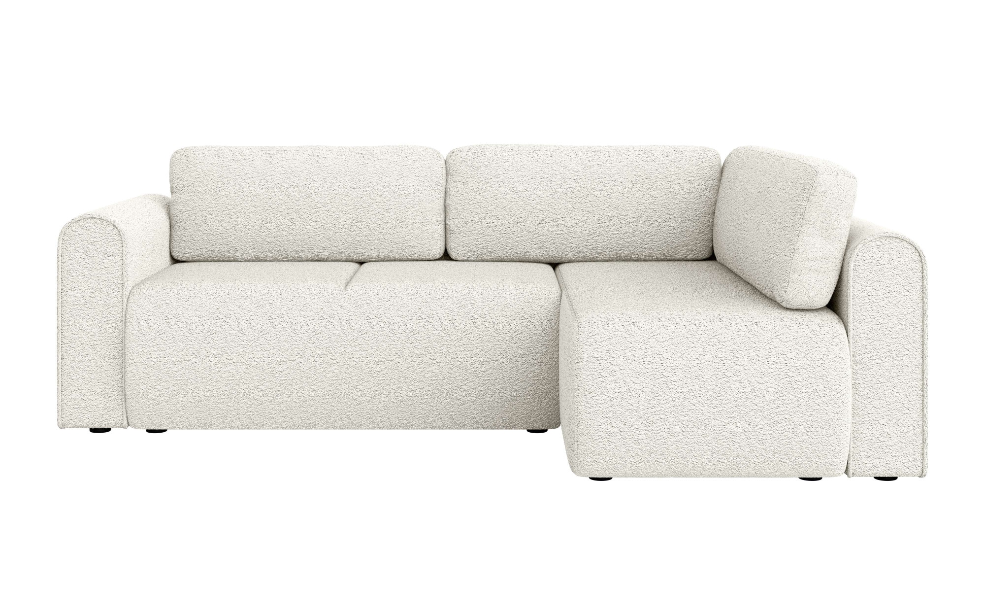 INOSIGN Ecksofa »Zacharia wahlweise Schlafsofa mit Bettkasten, B/T/H 250/166/86 cm«, L-Form mit Wellenunterfederung, Ottomane rechts oder links bestellbar